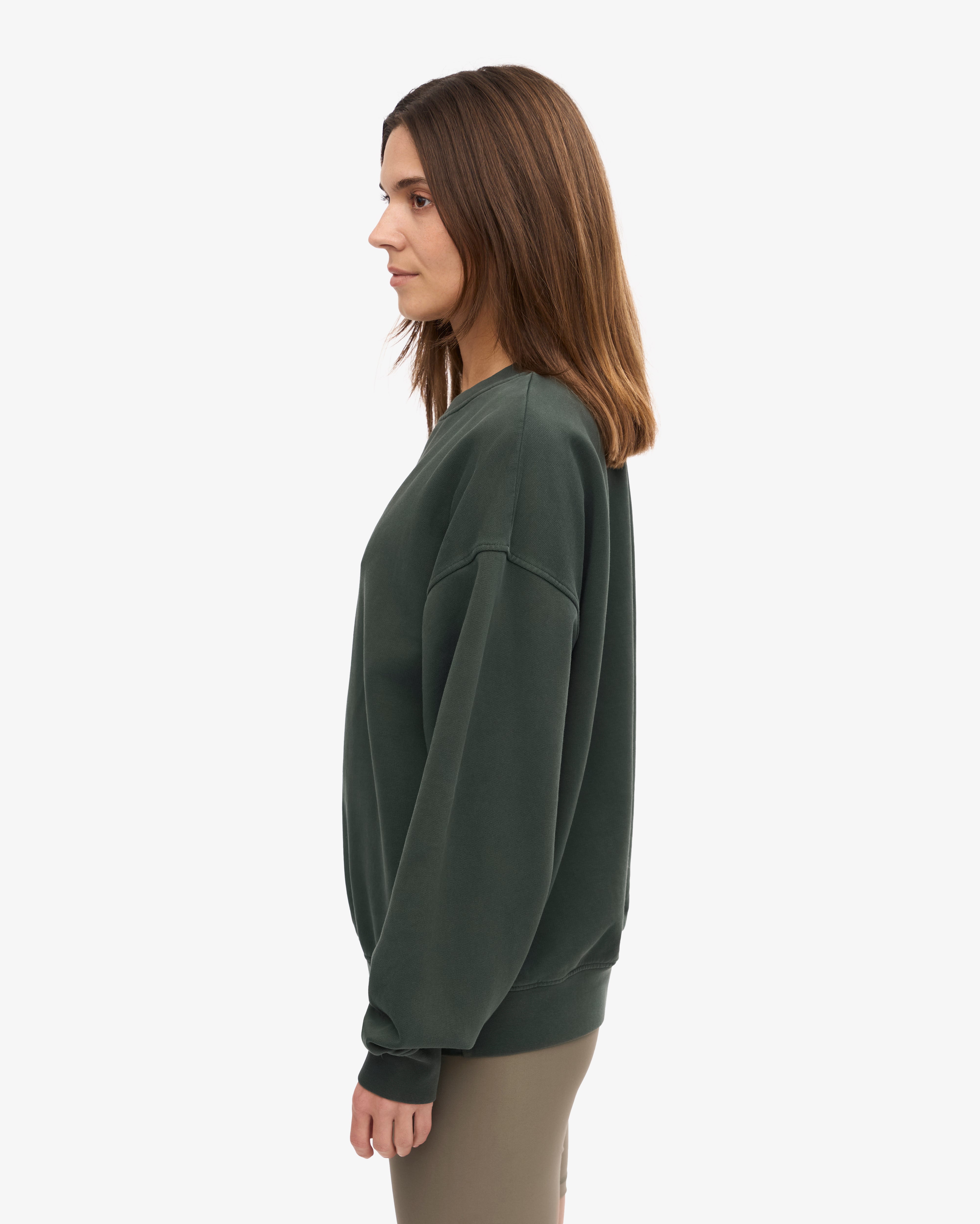 Organic Oversized Crew - Midnight Forest XS