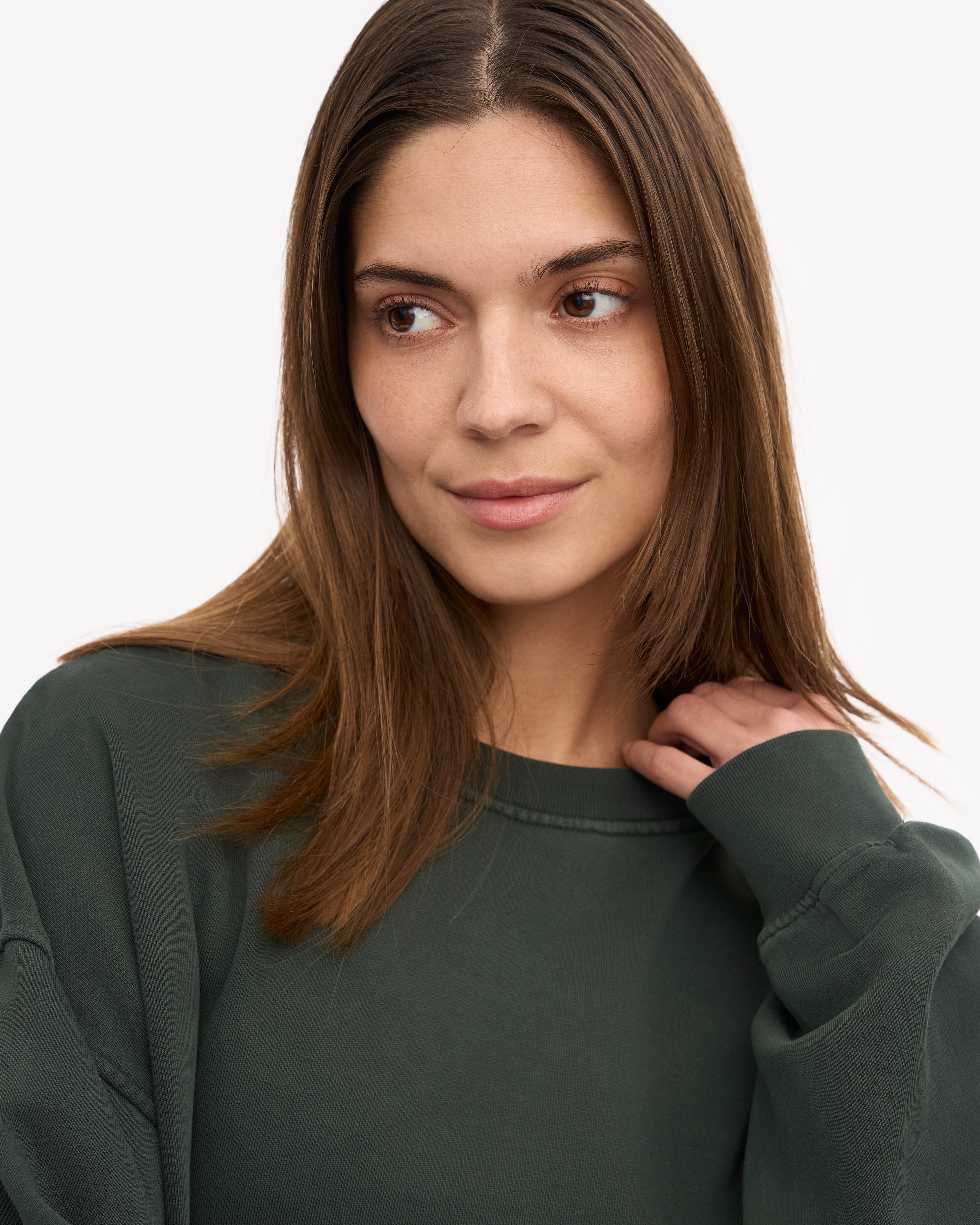 Organic Oversized Crew - Midnight Forest XS