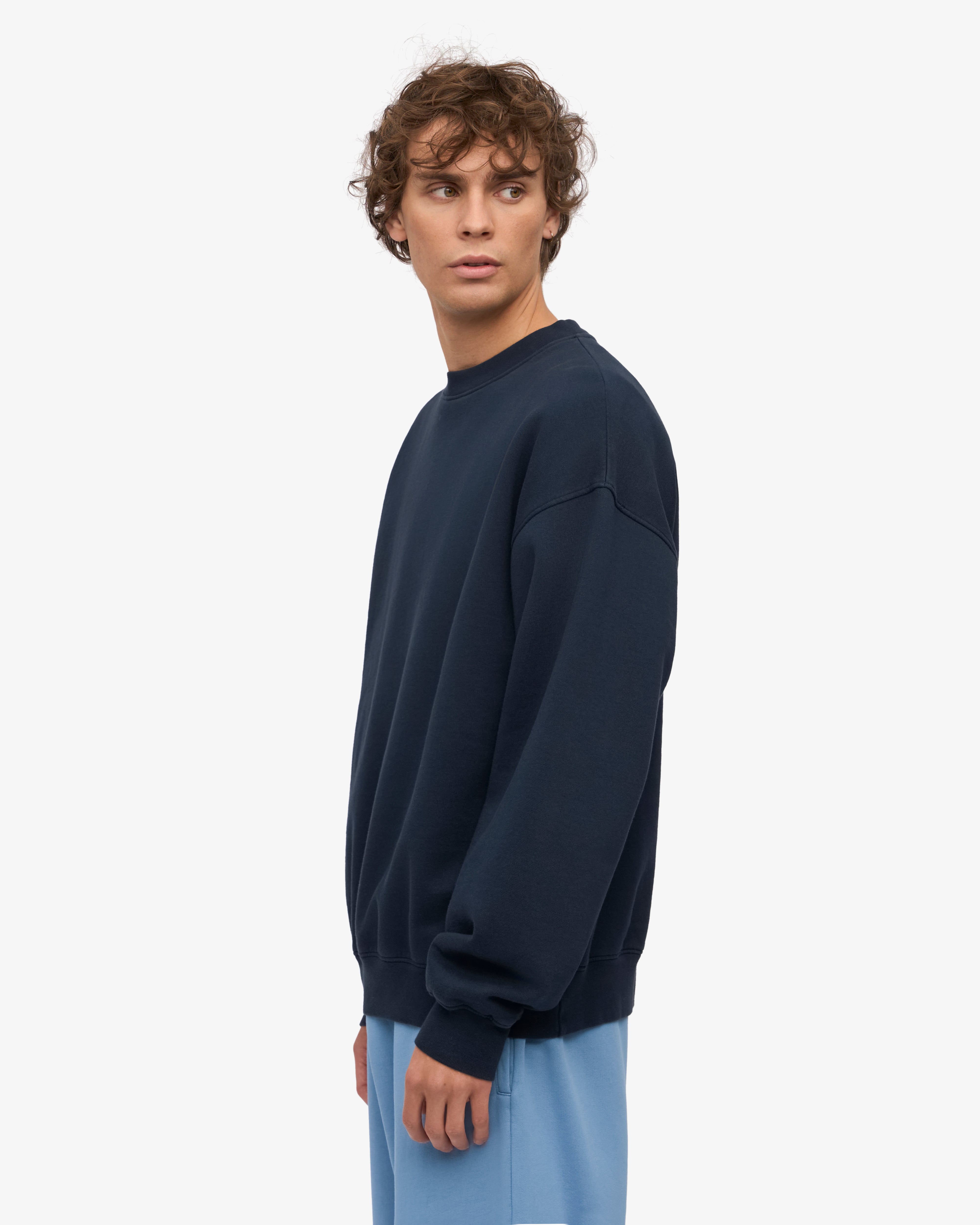 Organic Relaxed Sweatsuit - Navy Blue