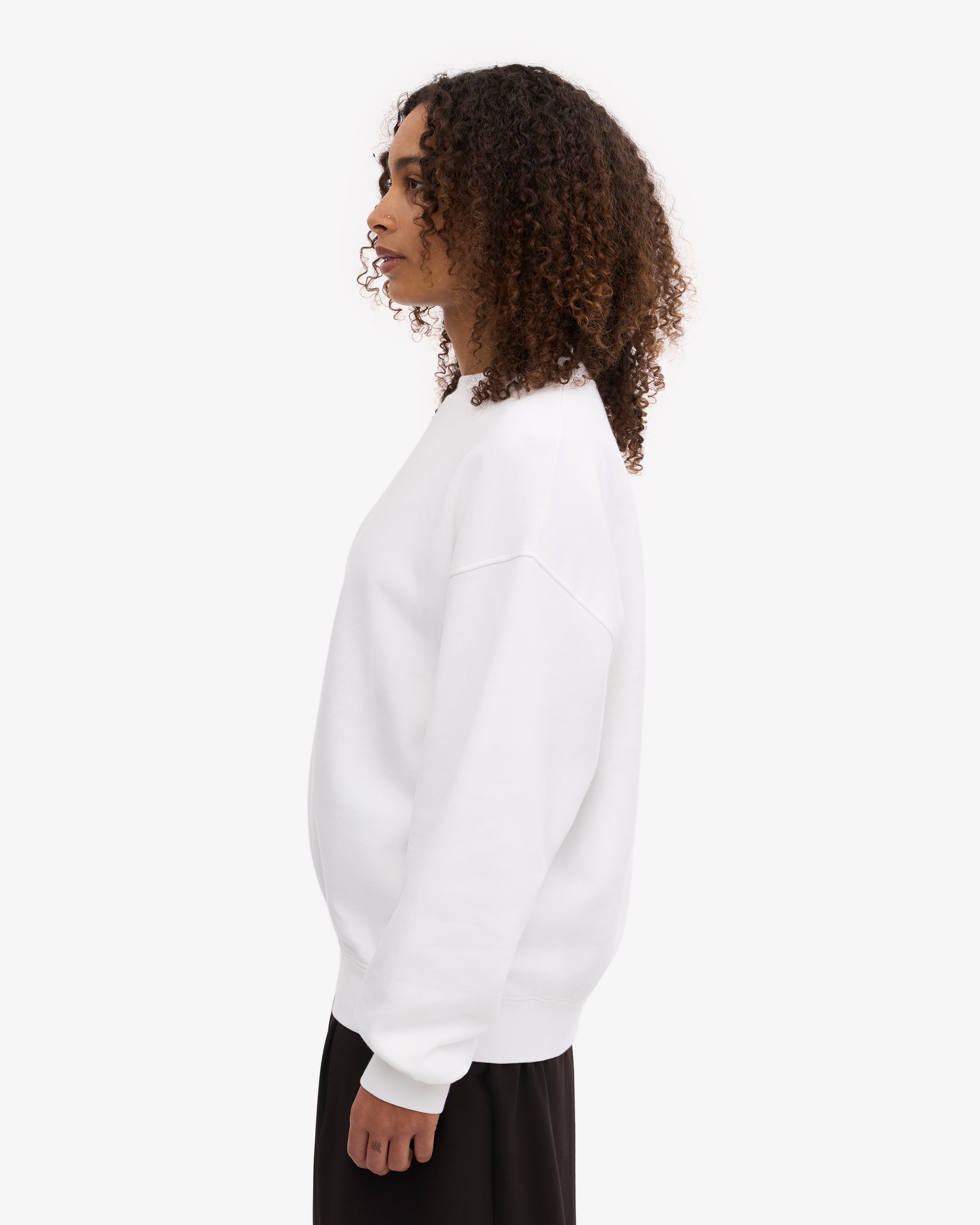 Organic Oversized Crew - Optical White XS