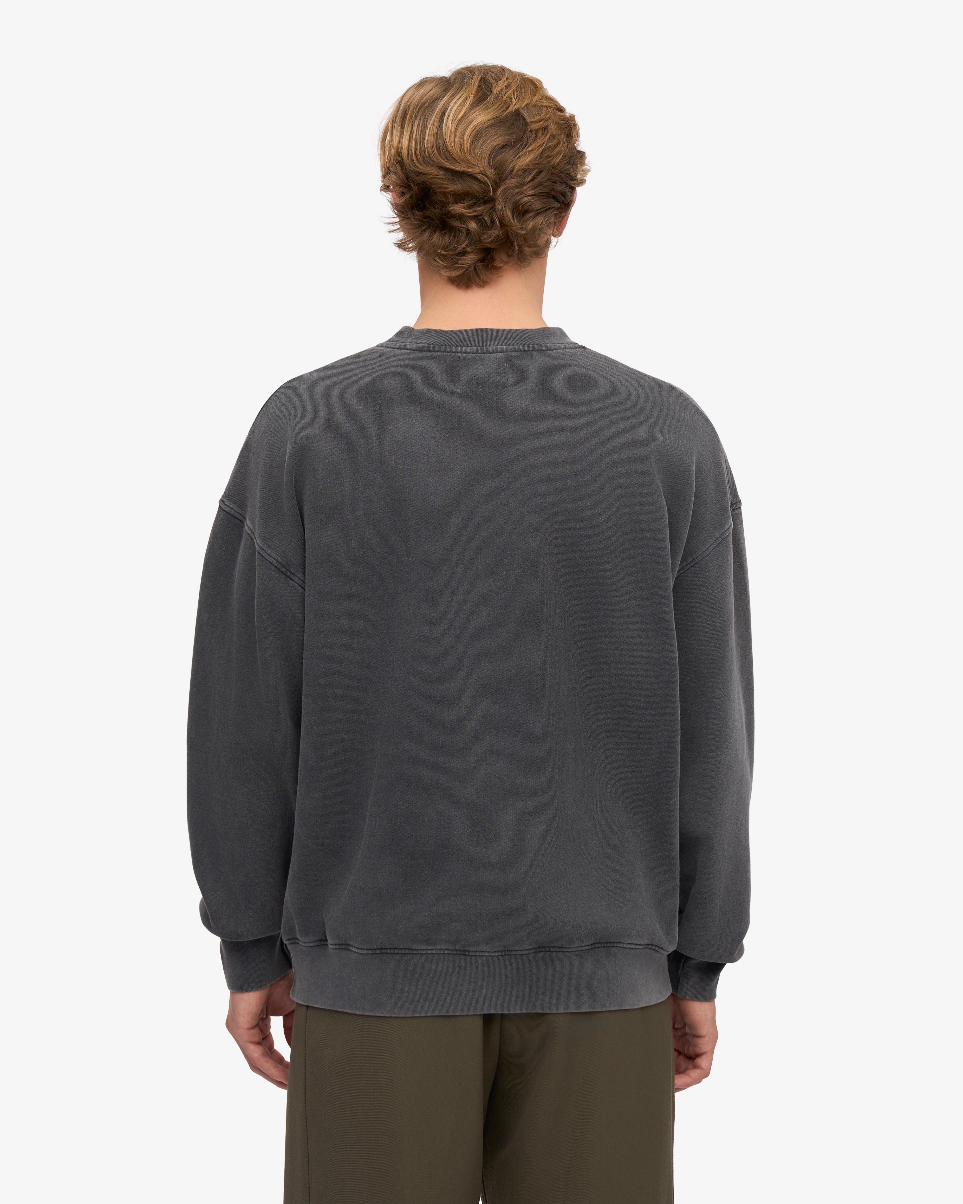 Organic Oversized Crew - Faded Black