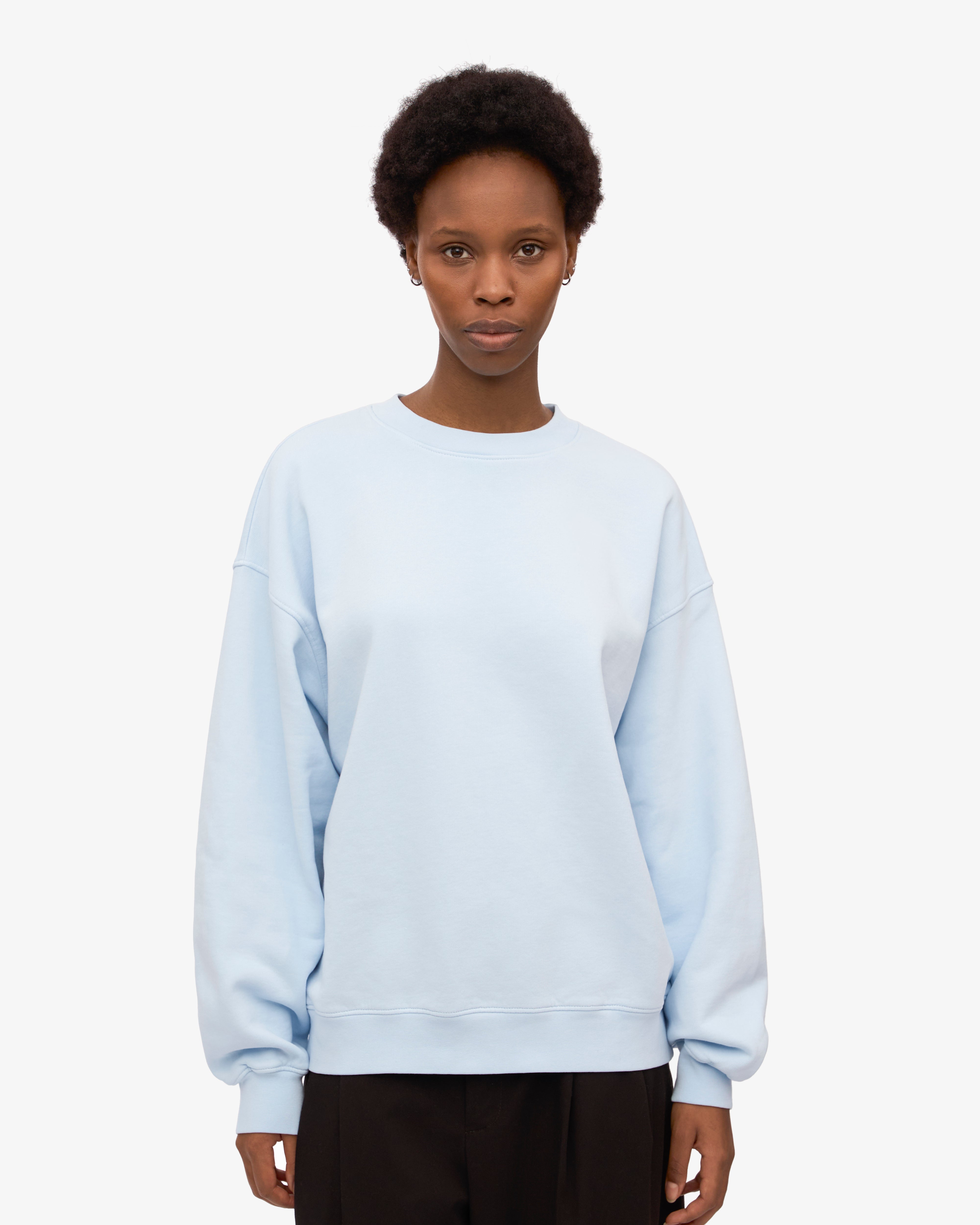 Organic Oversized Crew - Polar Blue XS