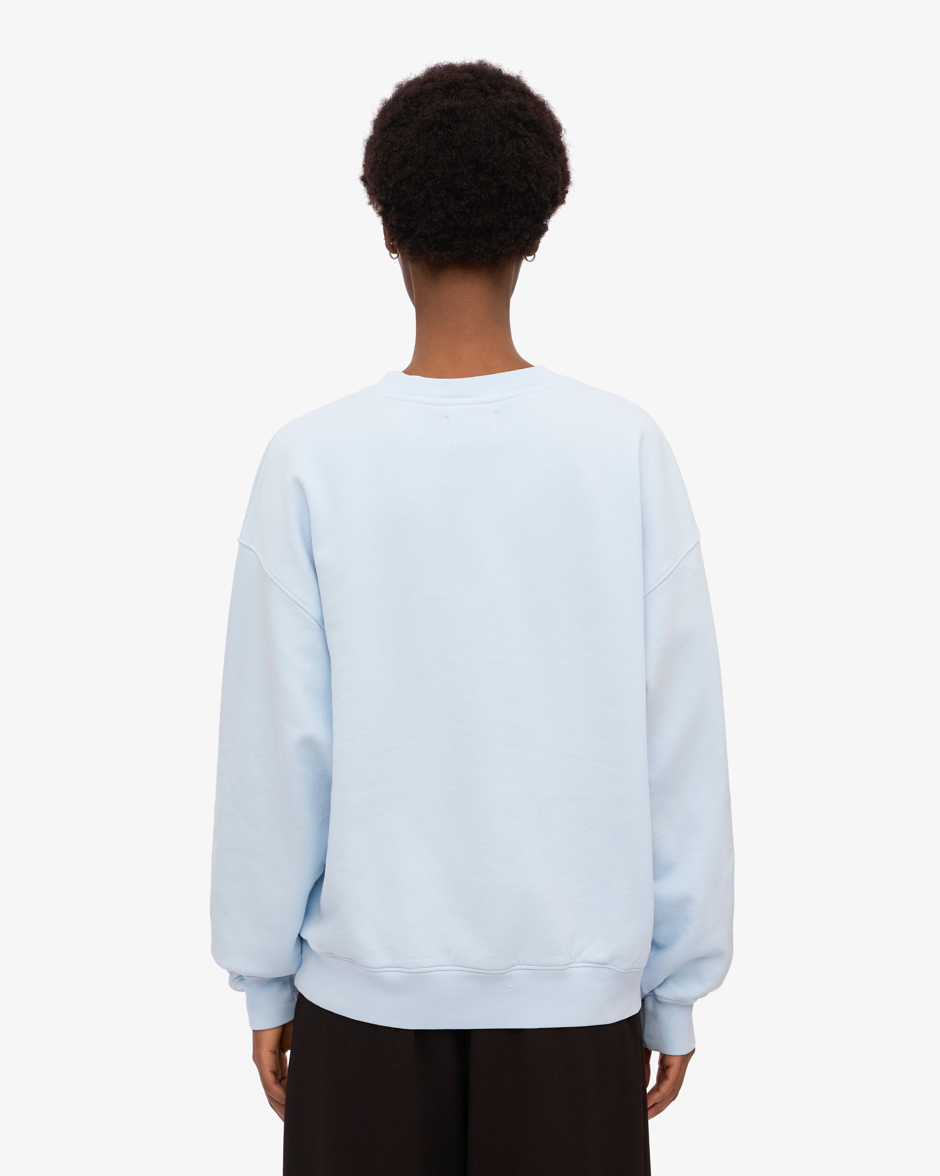 Organic Oversized Crew - Polar Blue XS