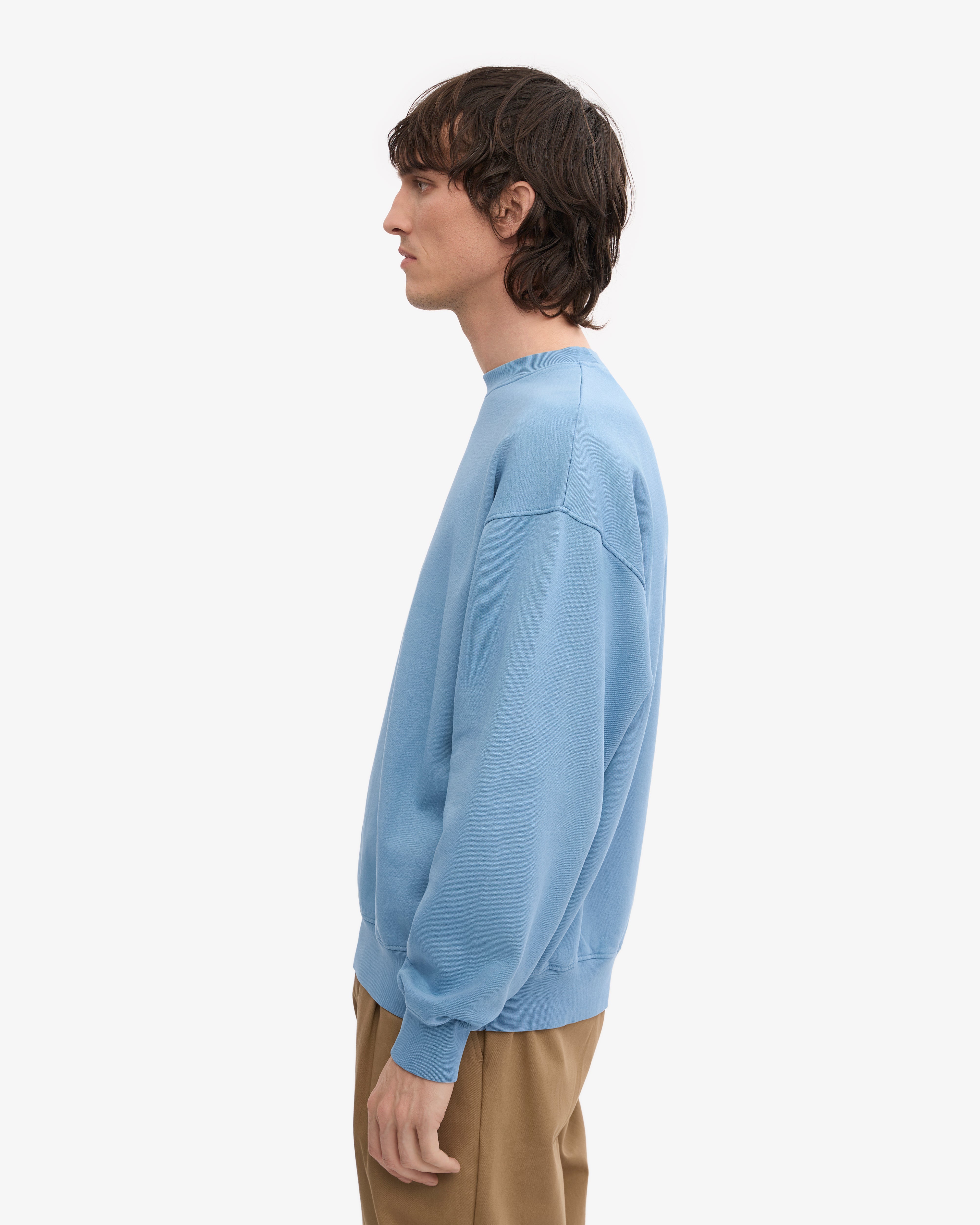 Organic Oversized Crew - Seaside Blue