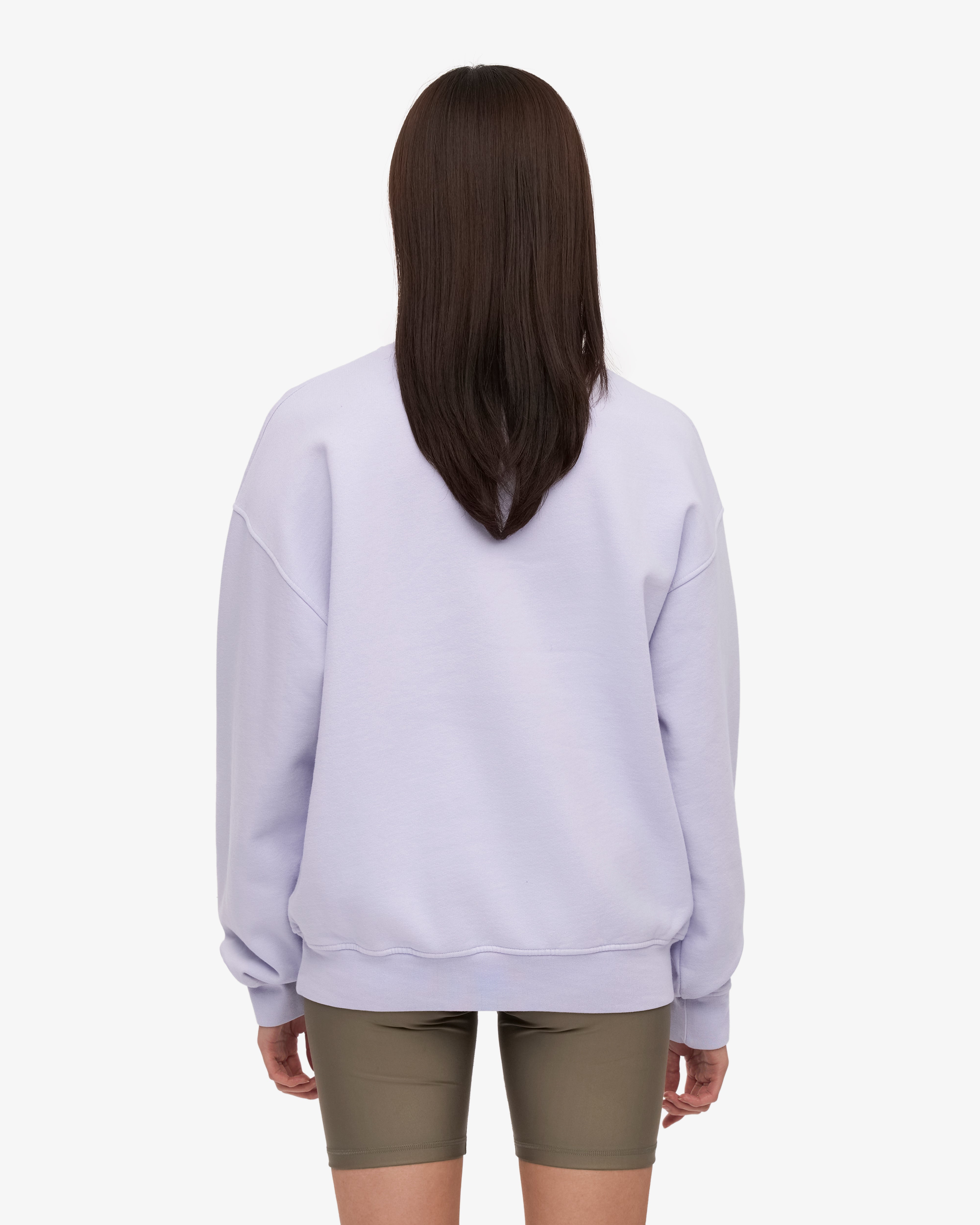 Organic Oversized Crew - Soft Lavender XS