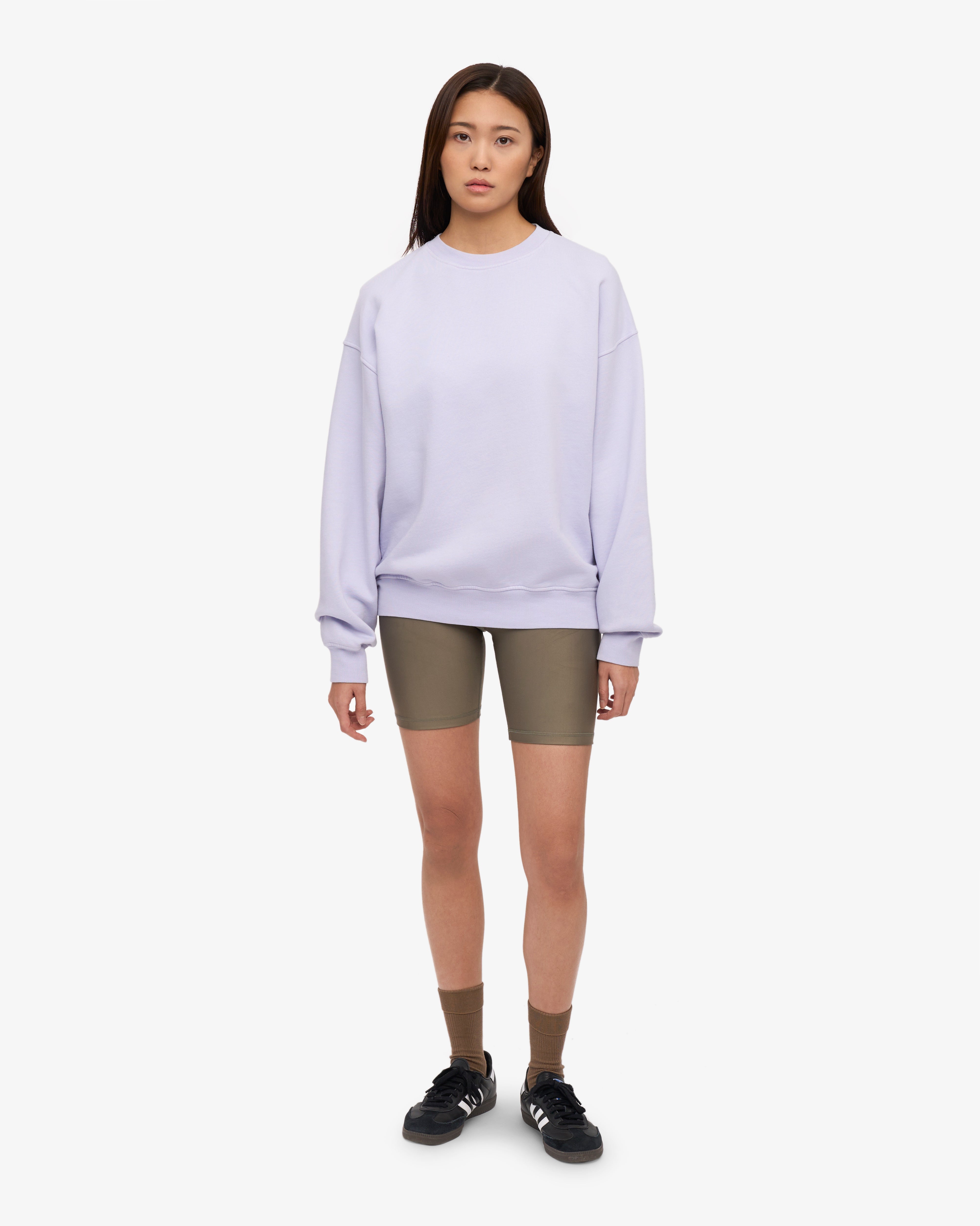 Organic Oversized Crew - Soft Lavender XS