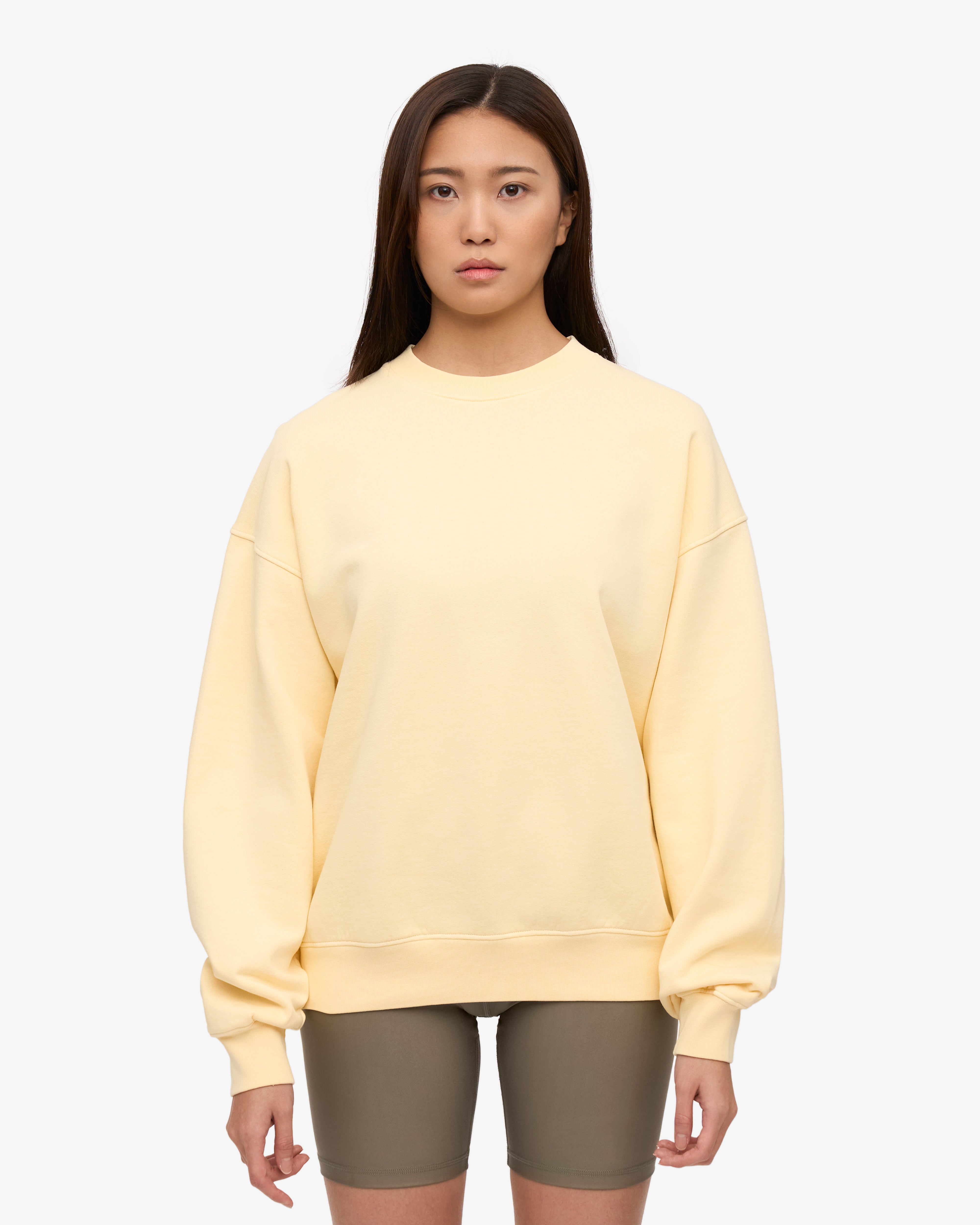 Organic Oversized Crew - Soft Yellow XS