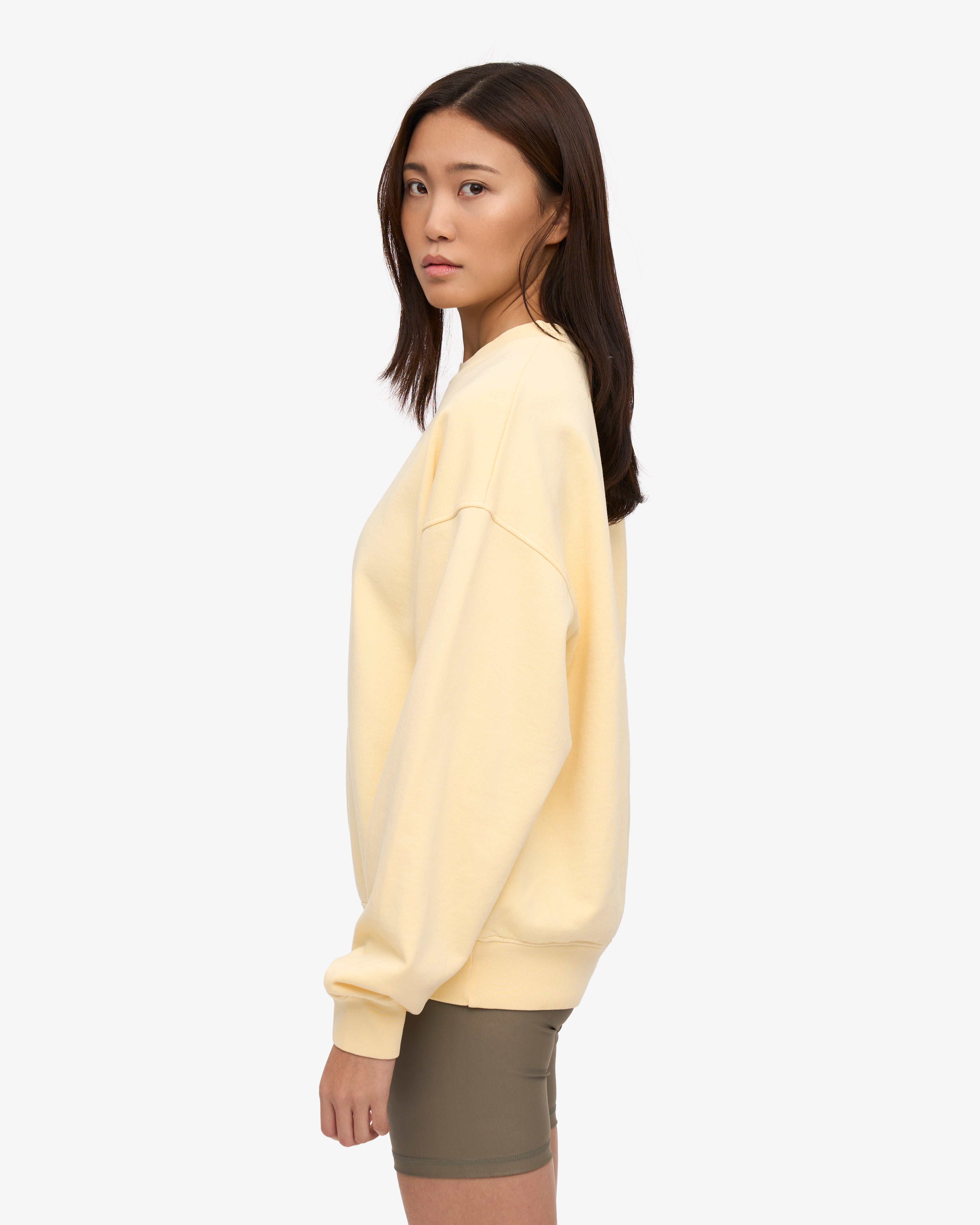 Organic Oversized Crew - Soft Yellow XS