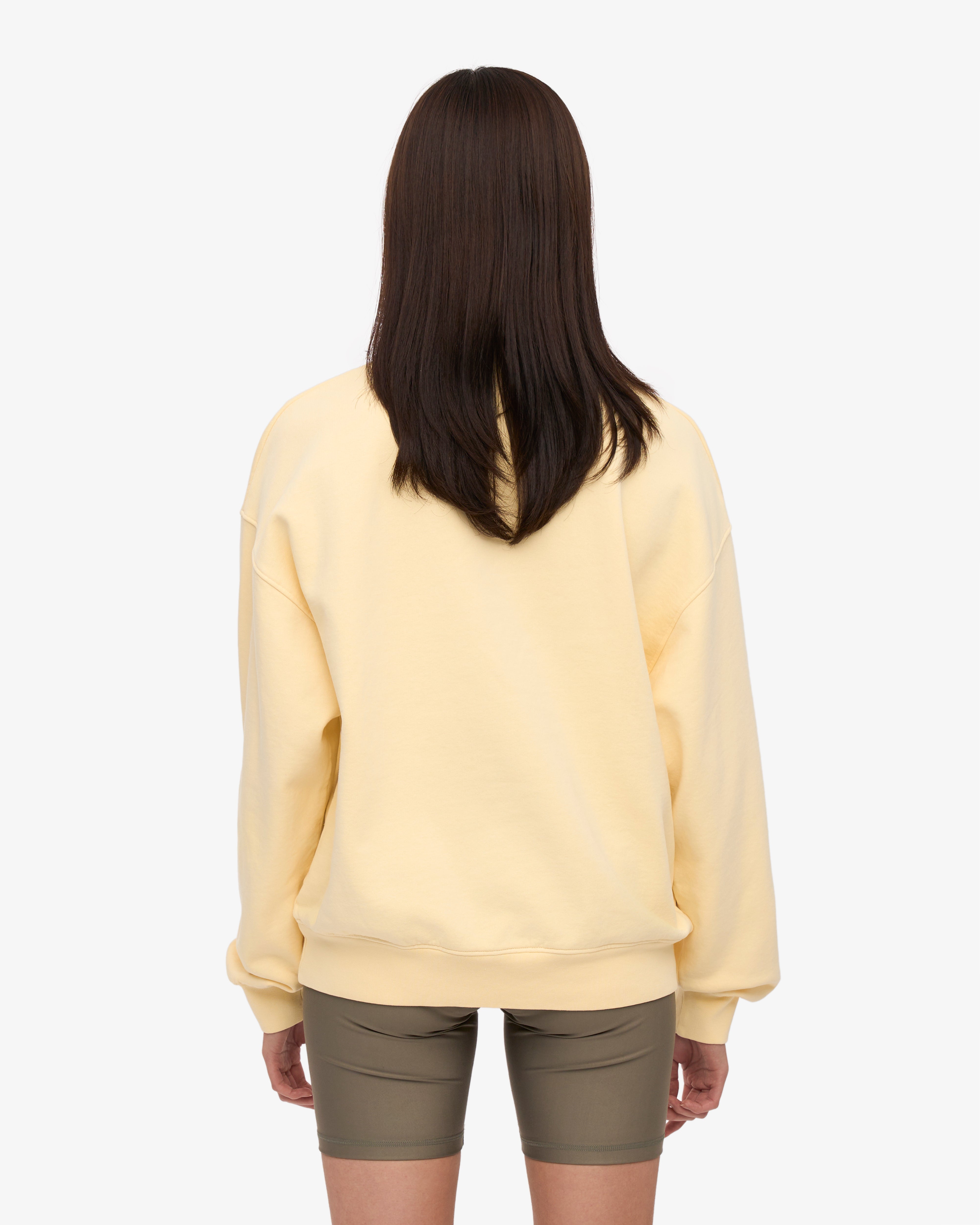 Organic Oversized Crew - Soft Yellow XS