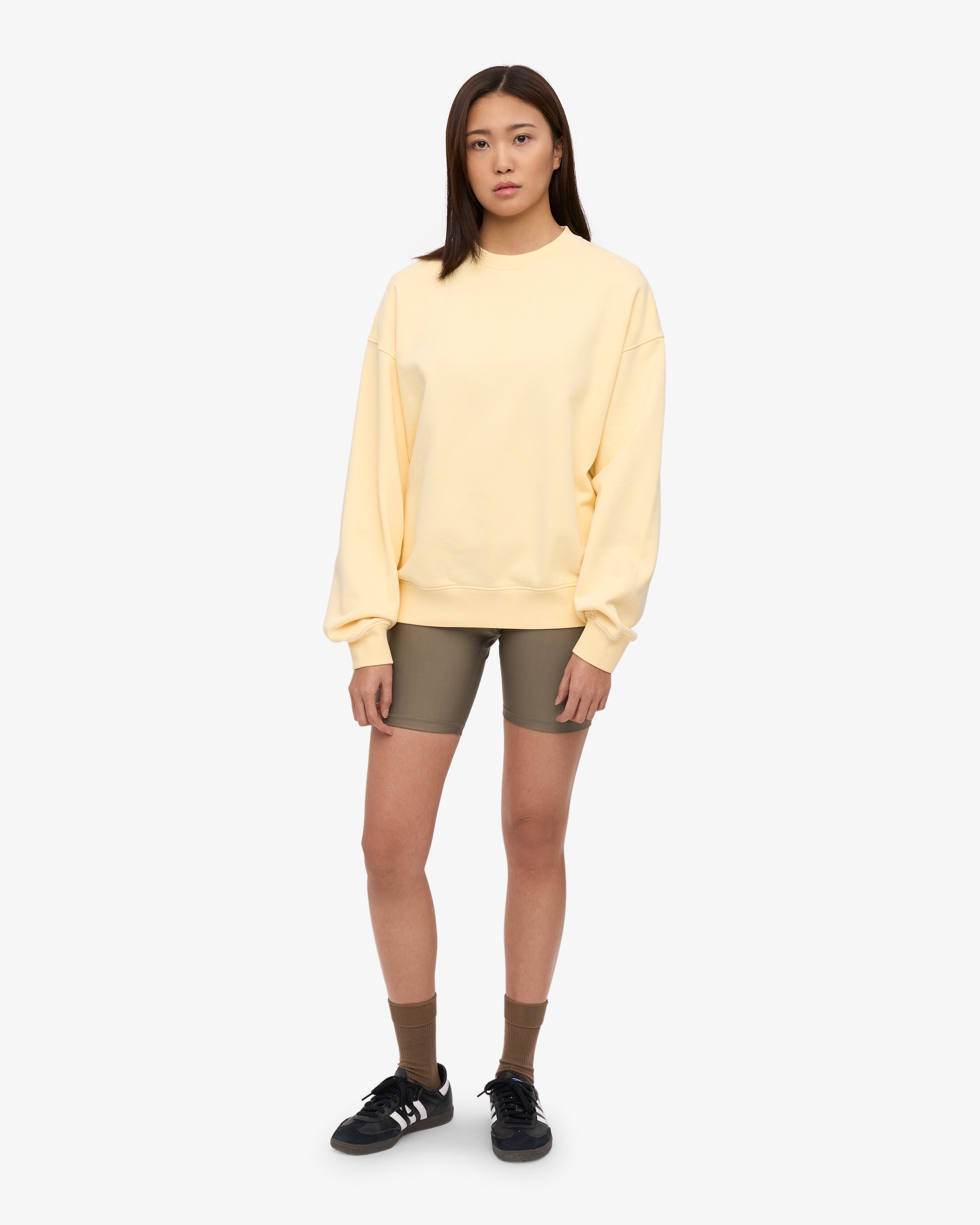 Organic Oversized Crew - Soft Yellow XS