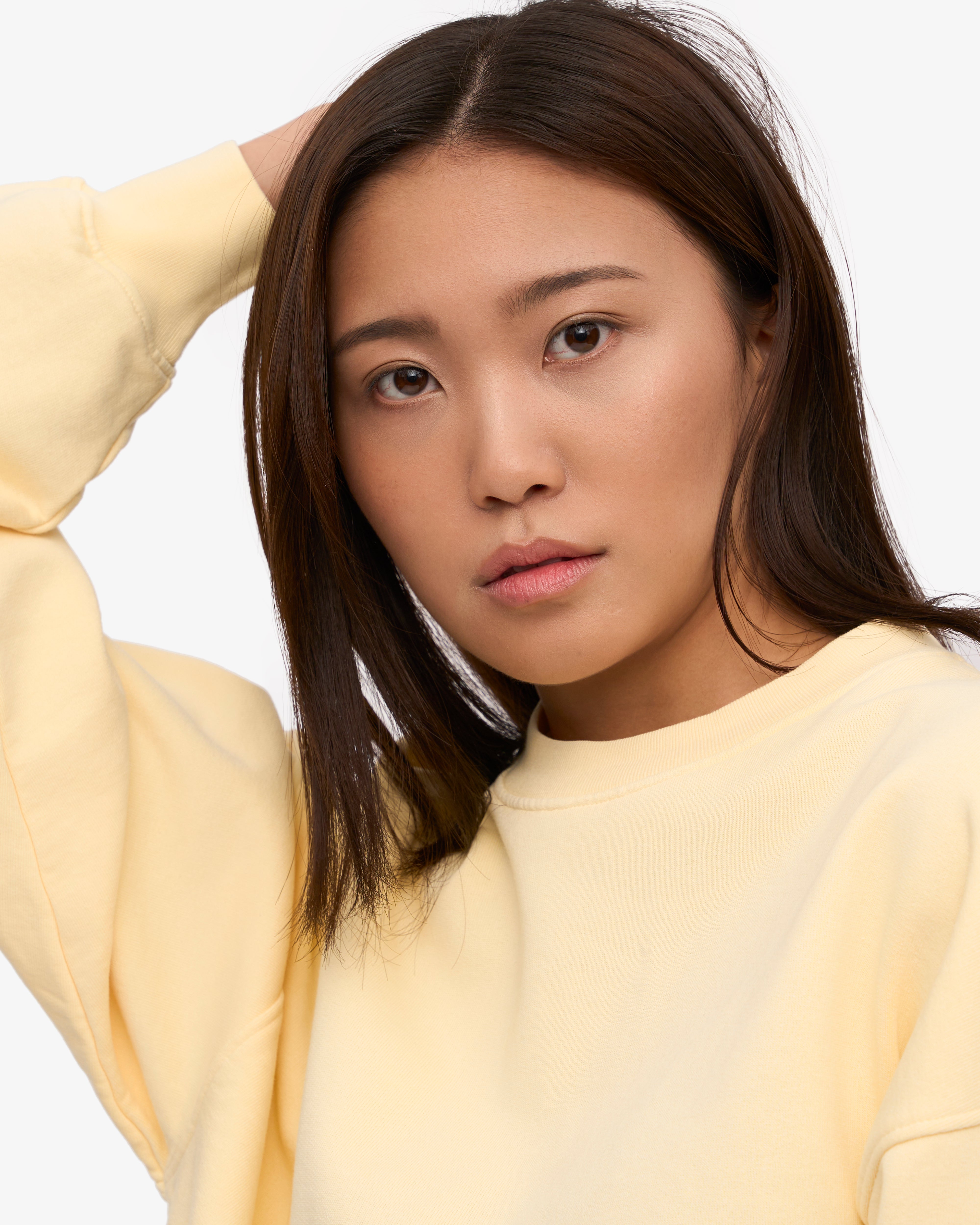 Organic Oversized Crew - Soft Yellow XS