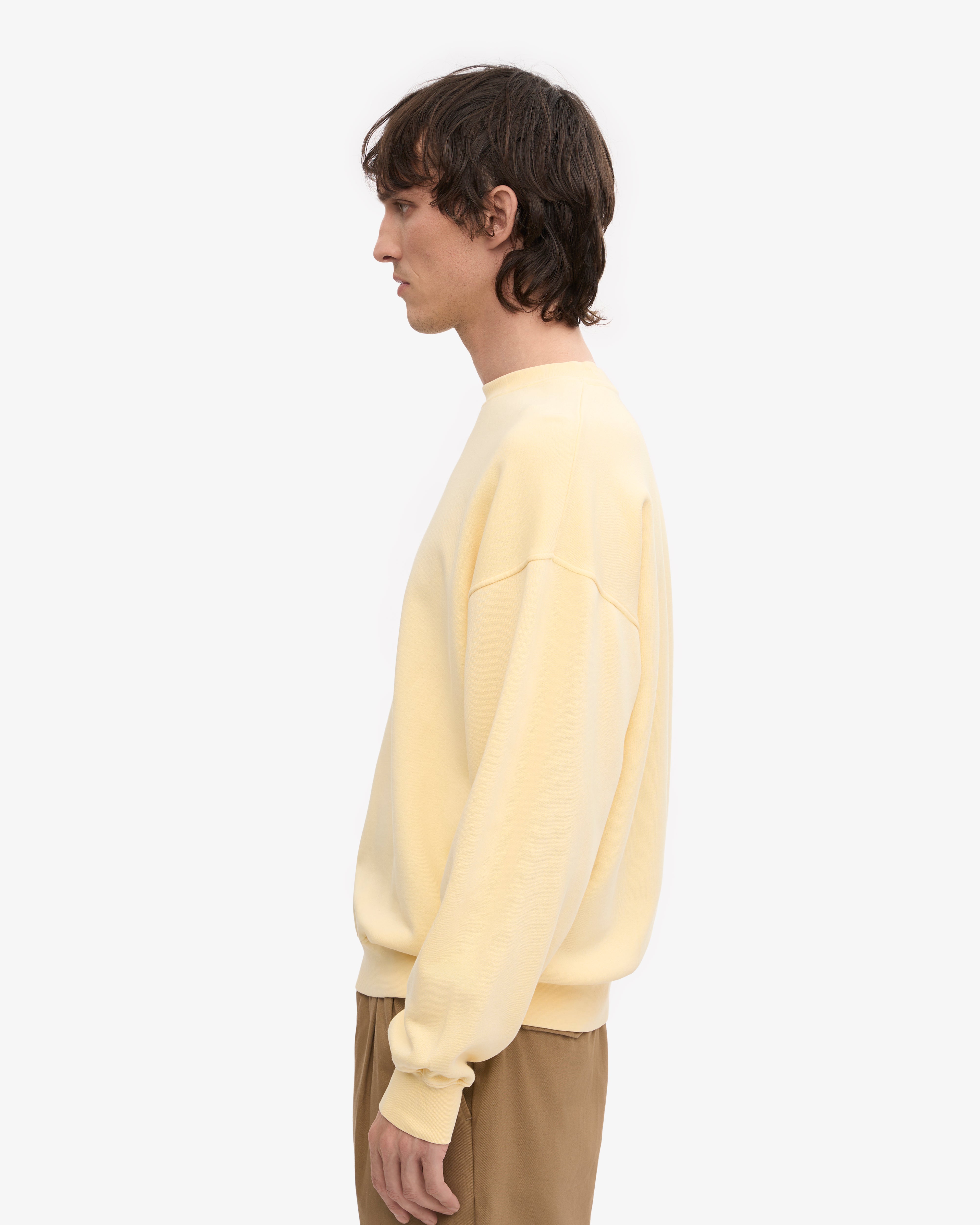 Organic Oversized Crew - Soft Yellow