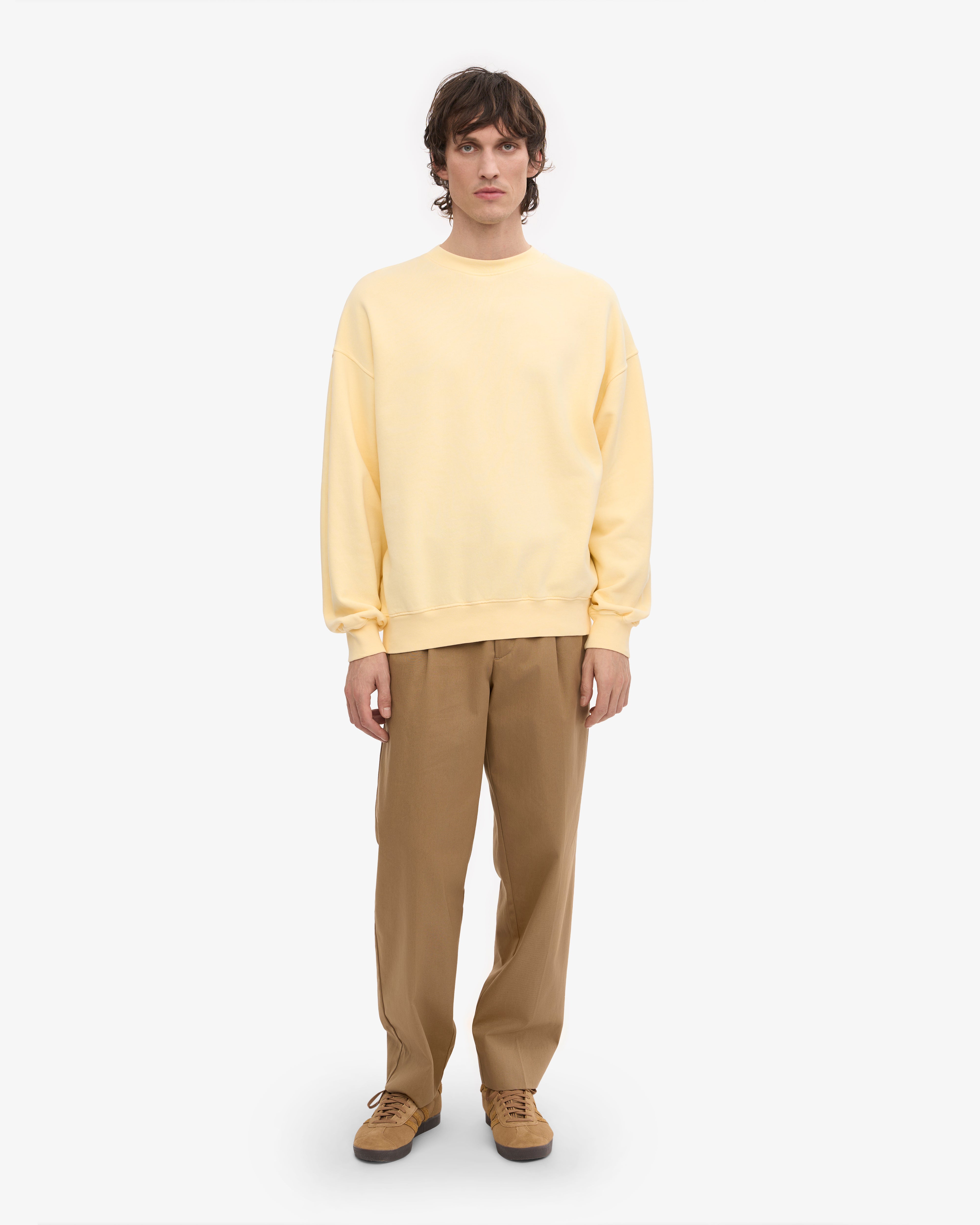 Organic Oversized Crew - Soft Yellow