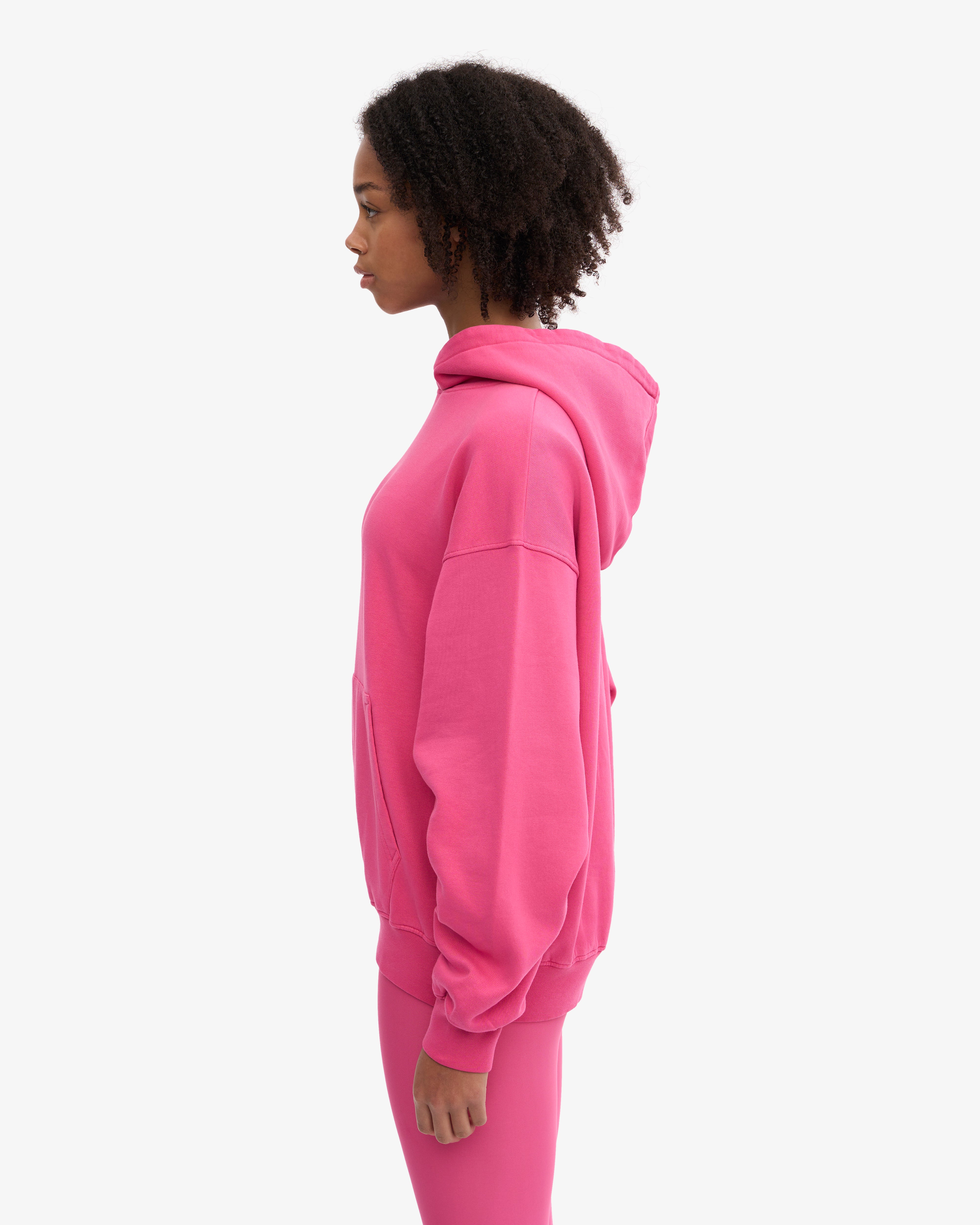 Organic Oversized Hood - Bubblegum Pink