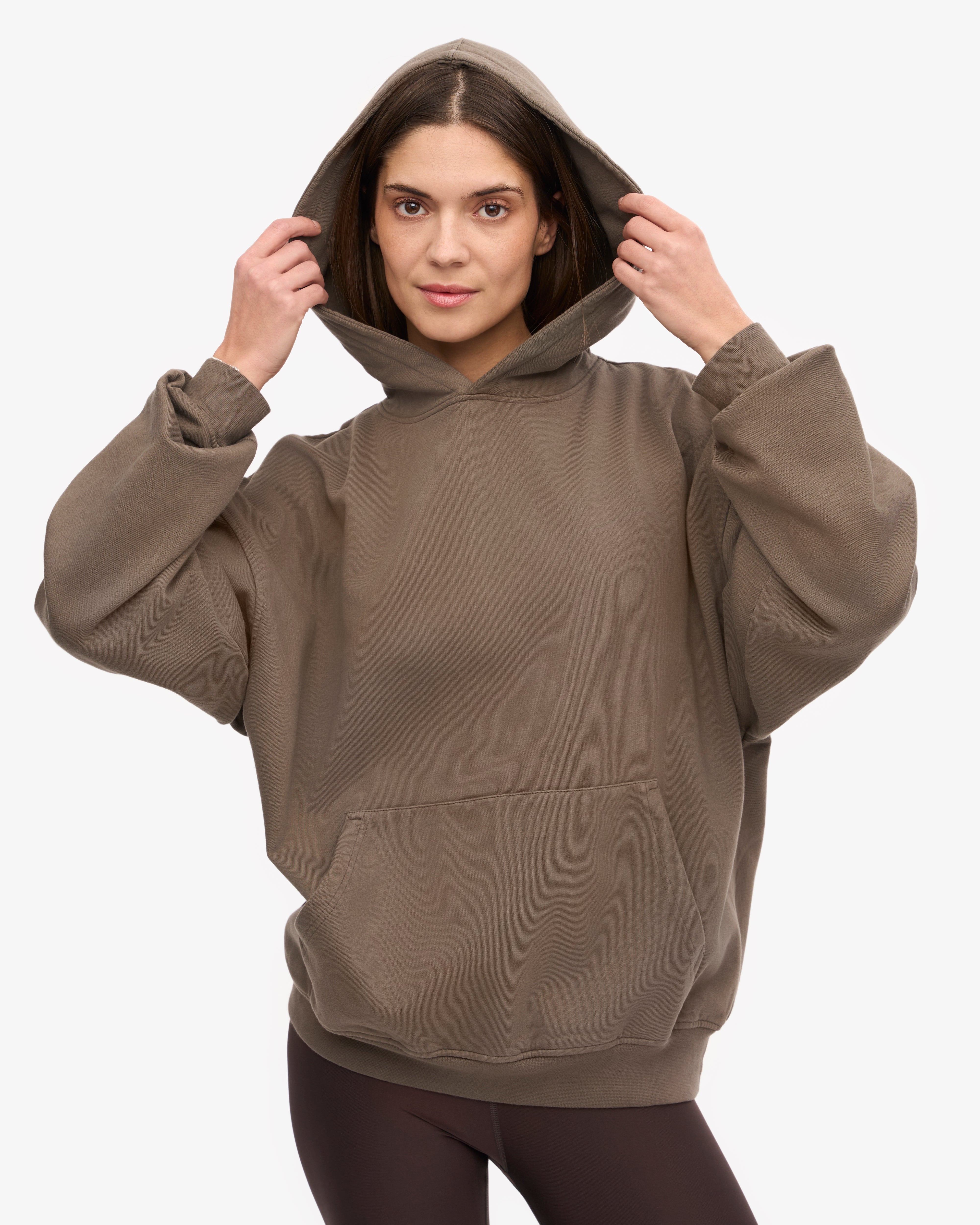 Organic Oversized Hood - Cedar Brown
