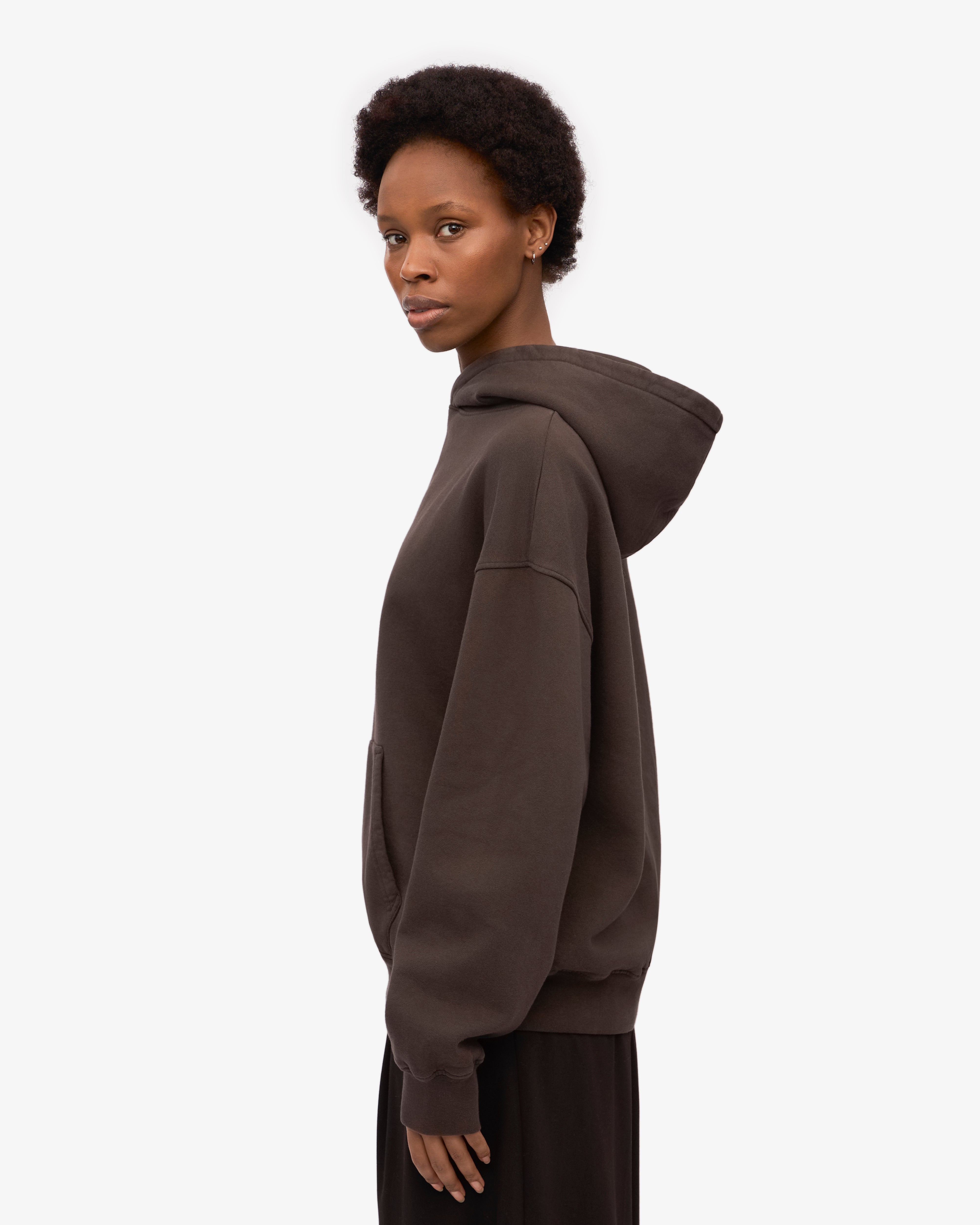 Organic Relaxed Hood Sweatsuit - Coffee Brown