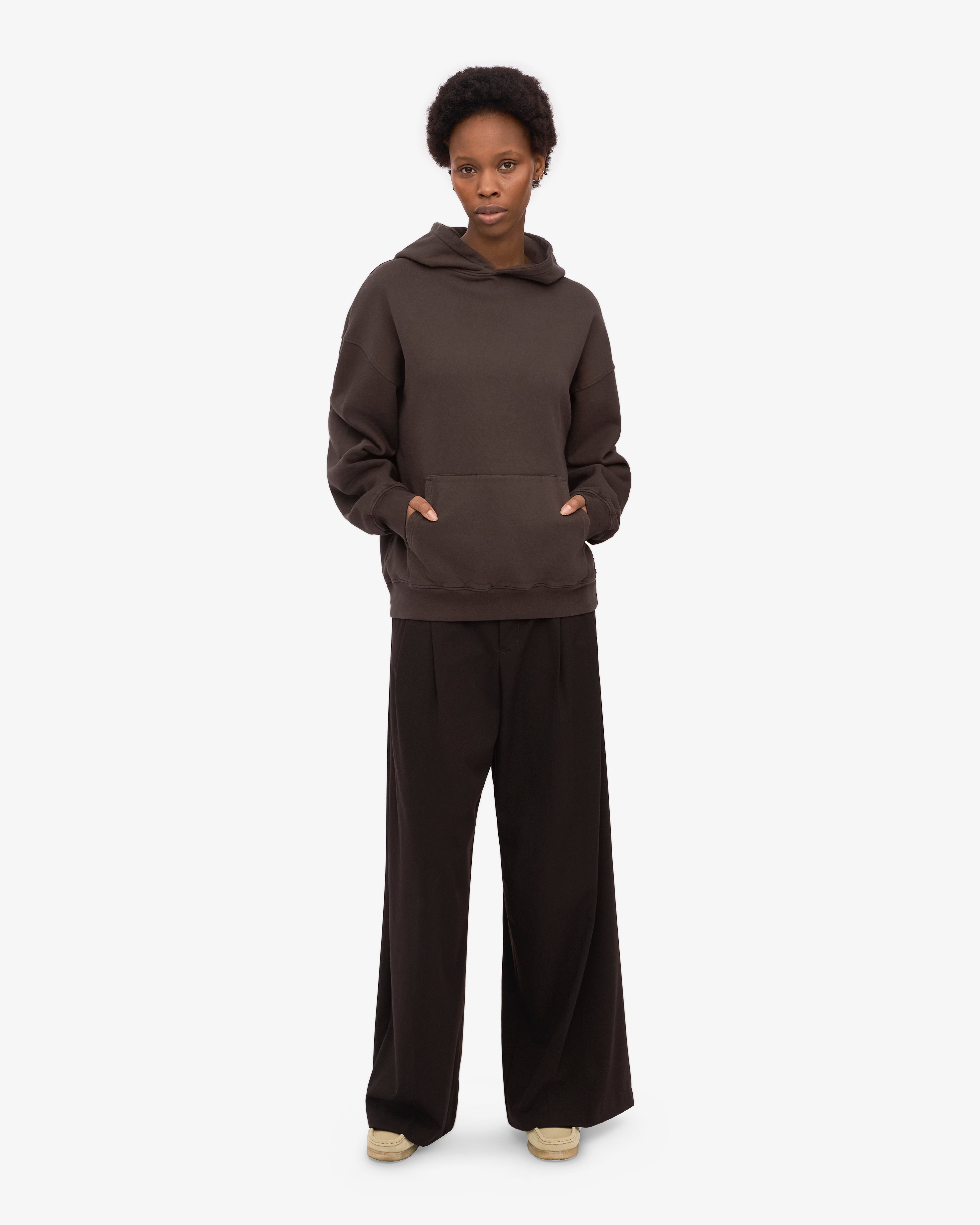 Organic Oversized Hood - Coffee Brown