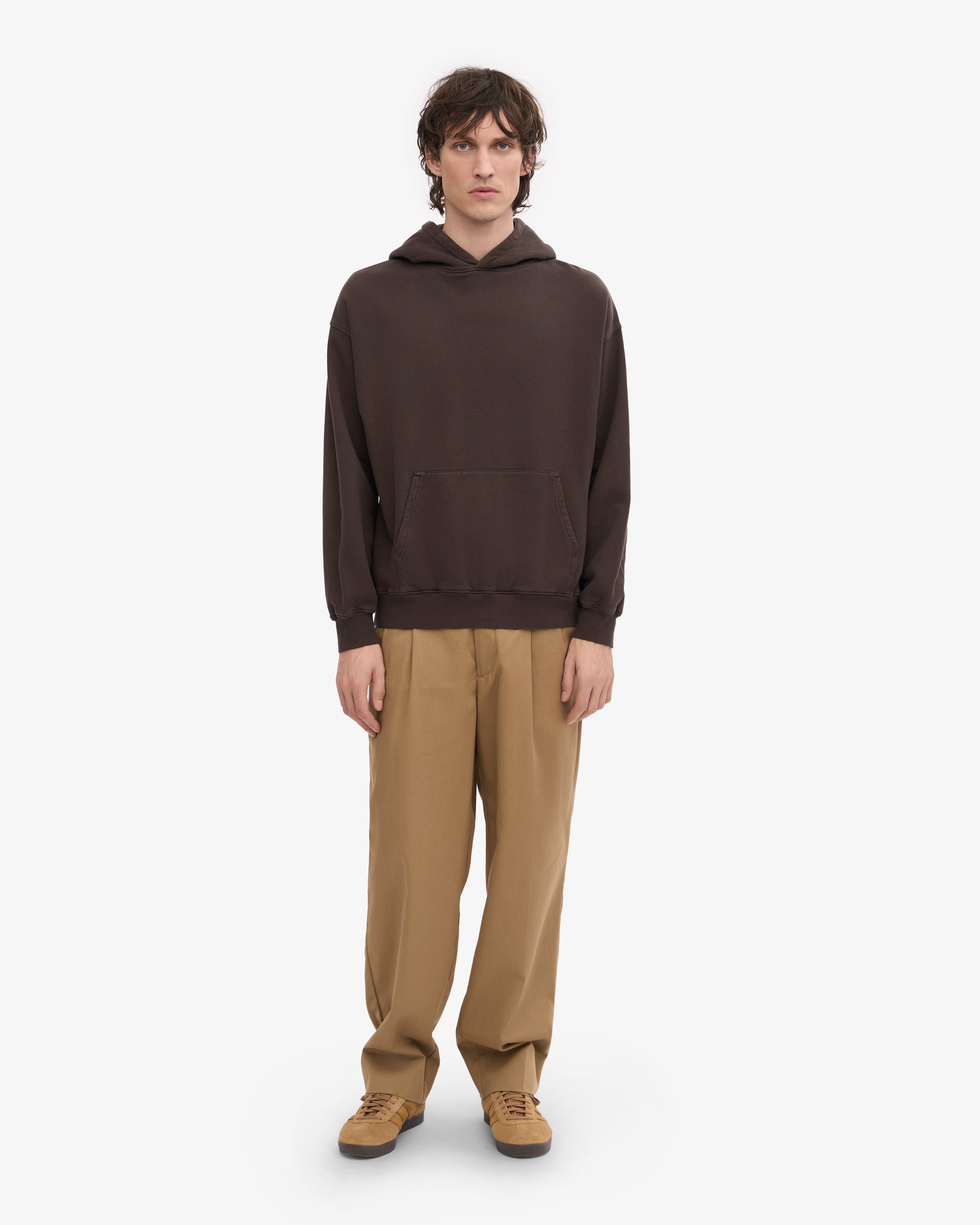 Organic Oversized Hood - Coffee Brown