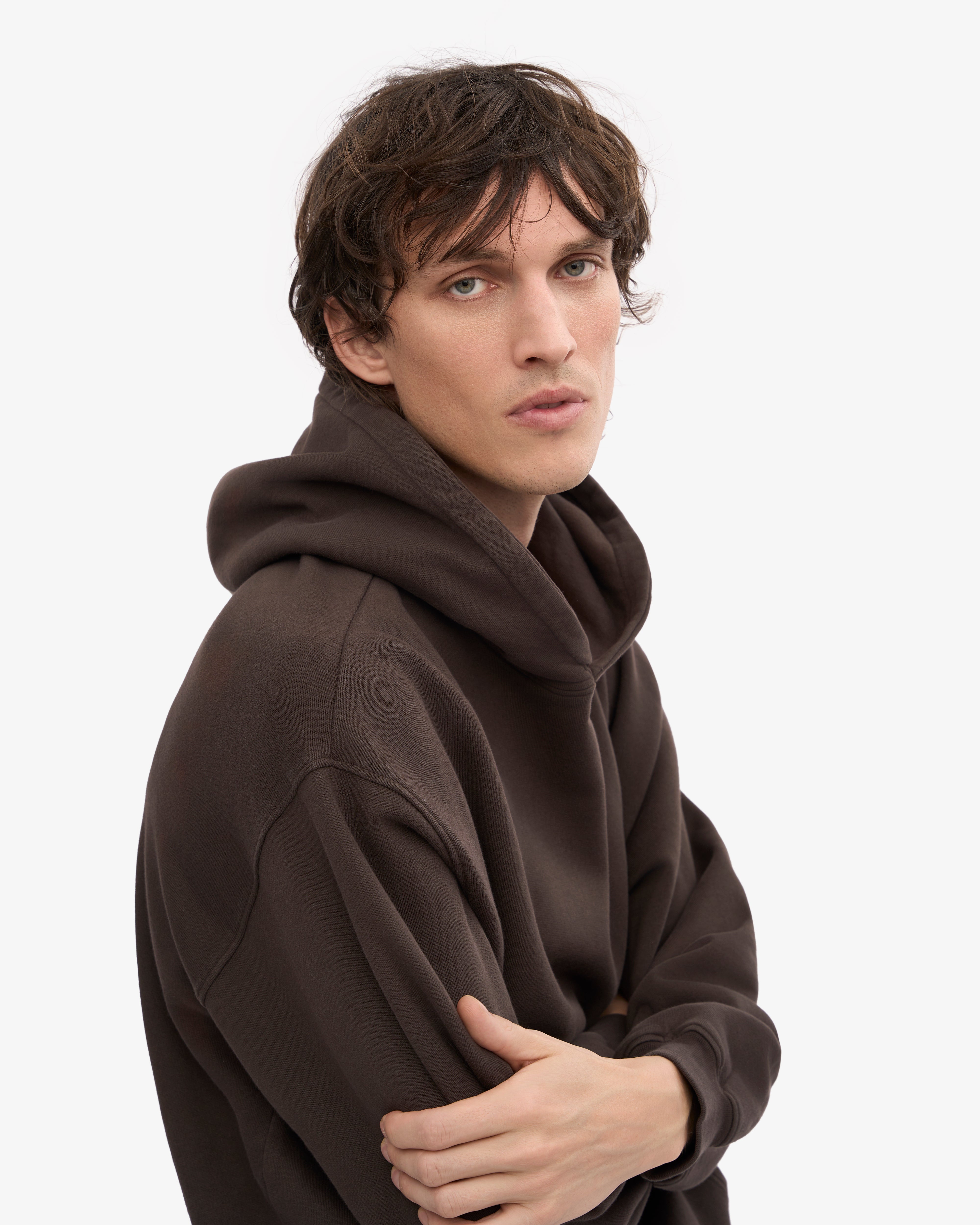 Organic Oversized Hood - Coffee Brown