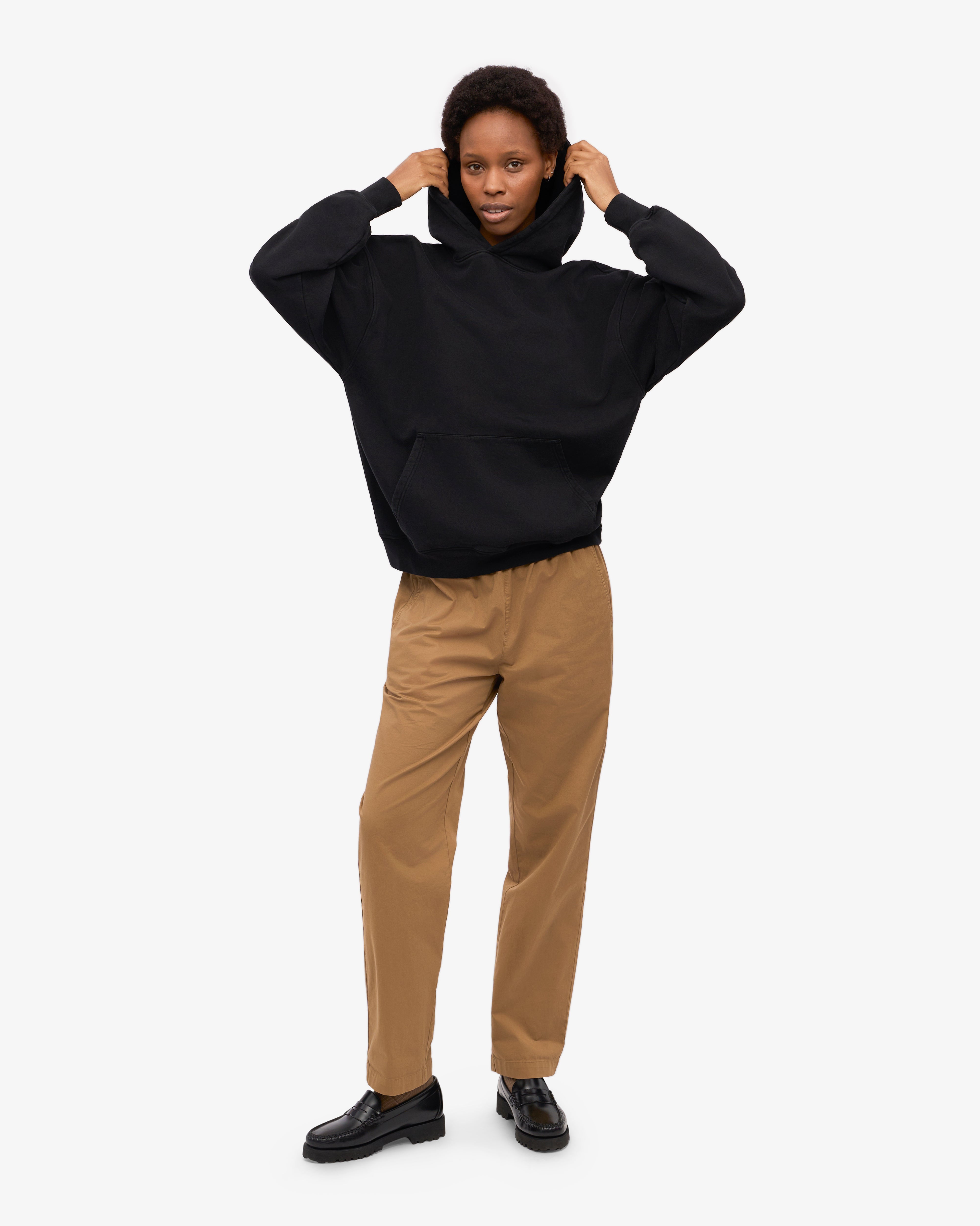 Organic Oversized Hood - Deep Black
