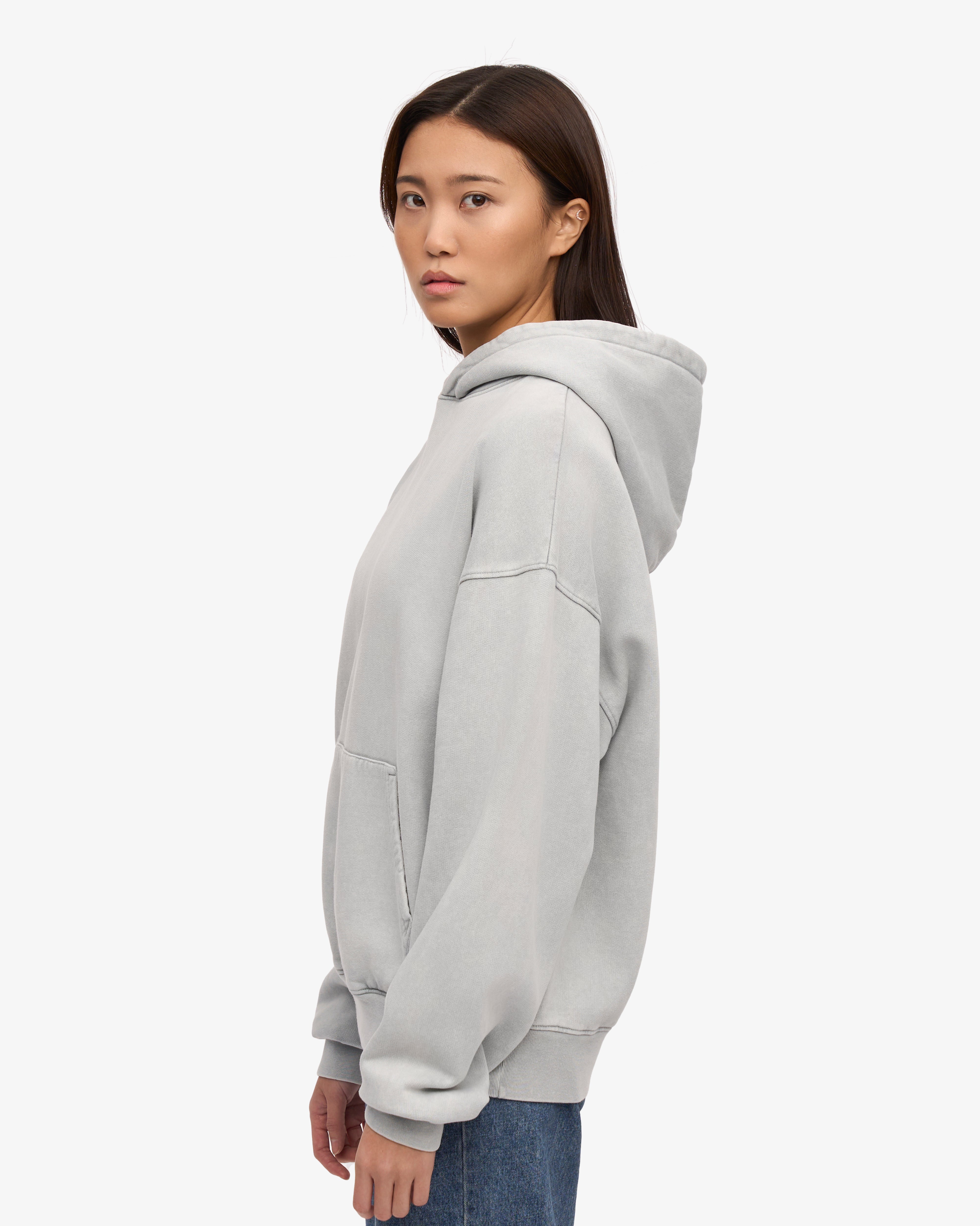 Organic Oversized Hood - Faded Grey
