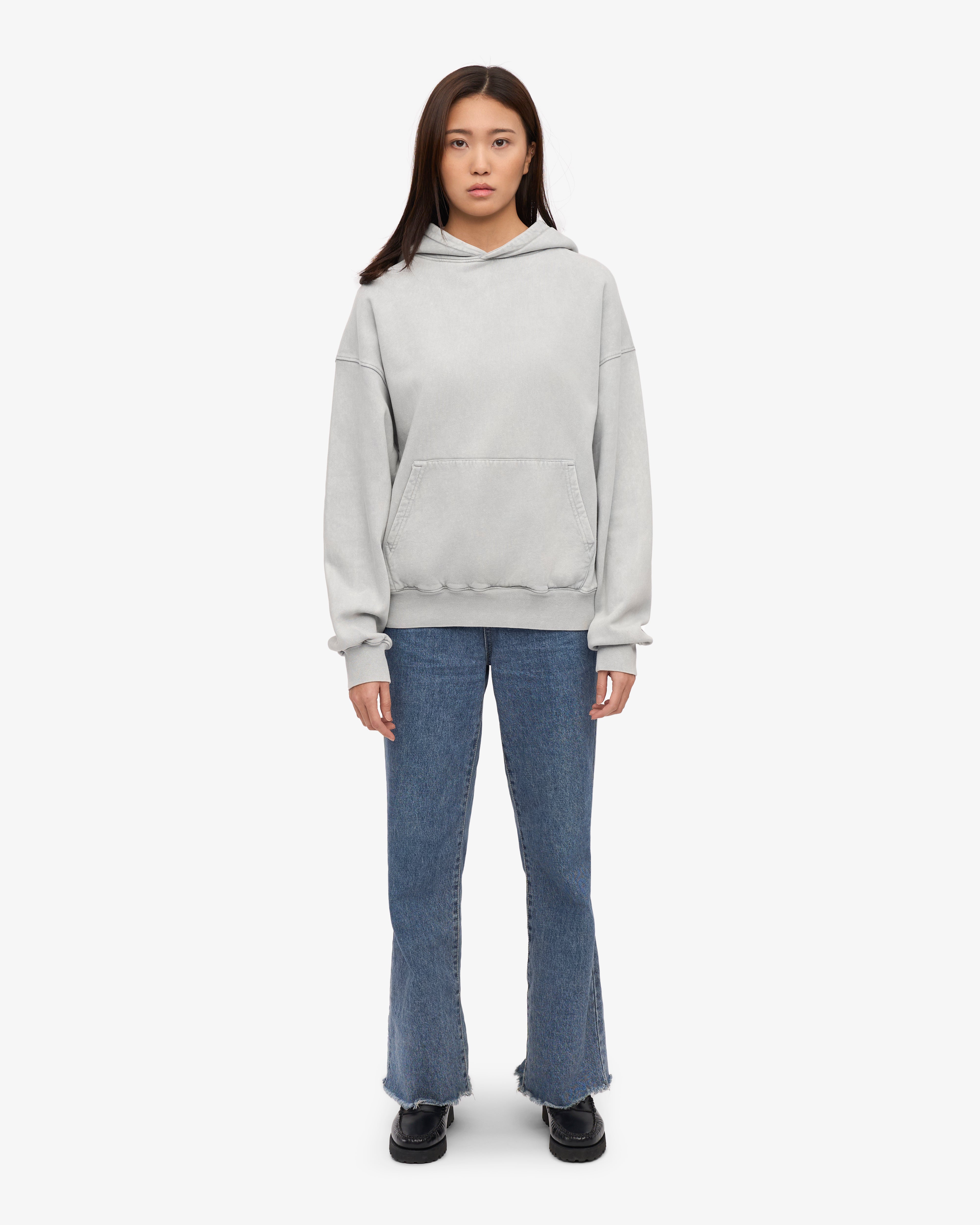 Organic Oversized Hood - Faded Grey