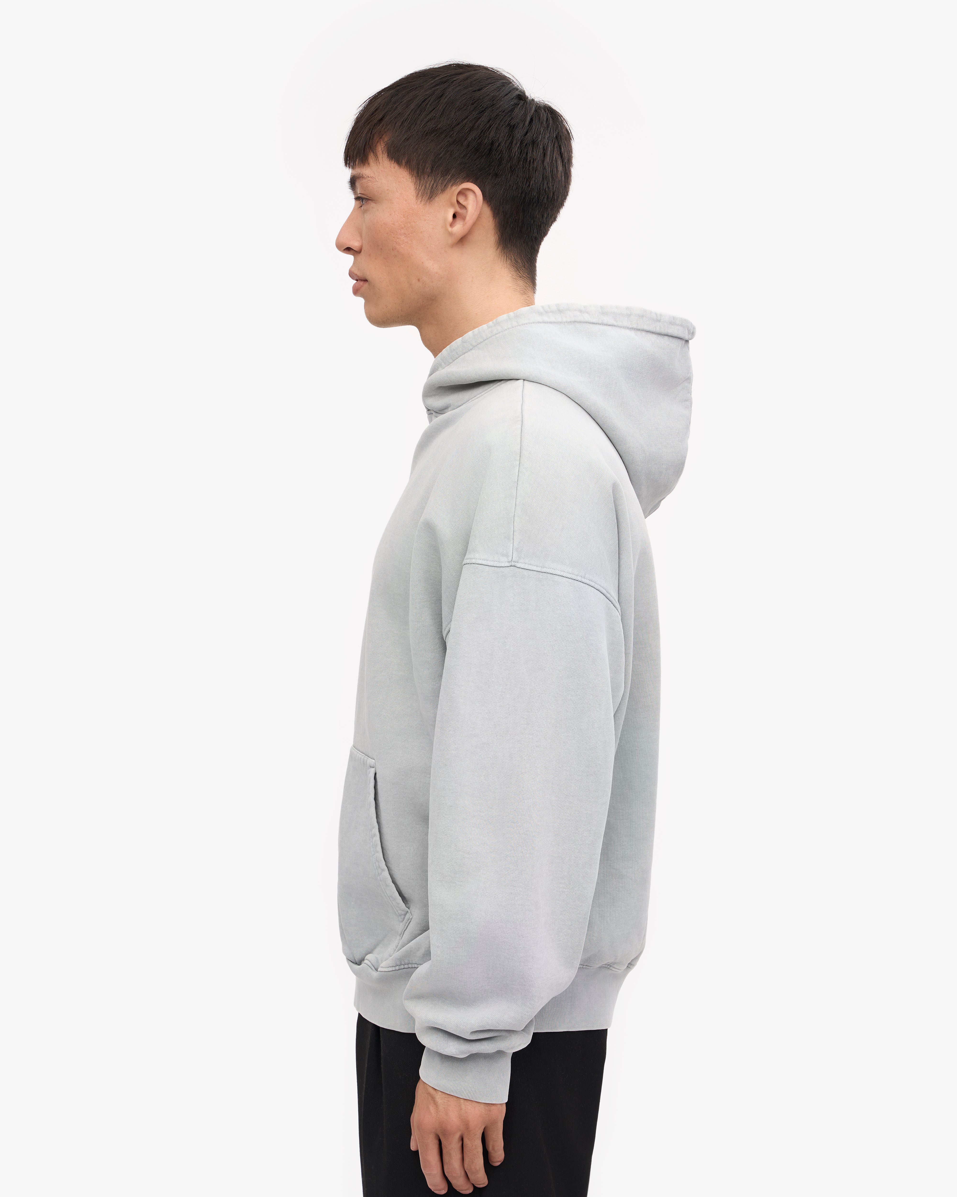 Organic Oversized Hood - Faded Grey
