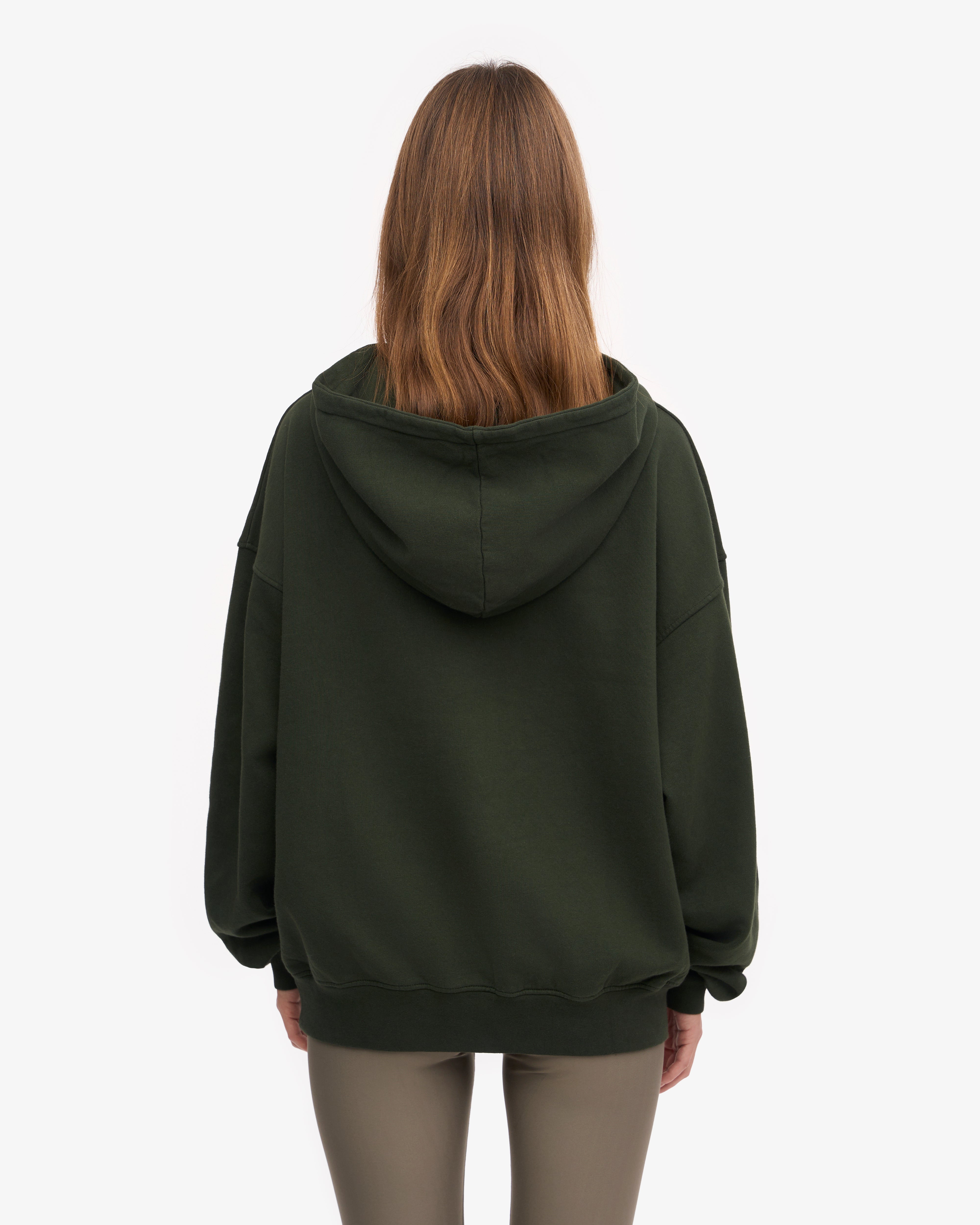 Organic Oversized Hood - Hunter Green