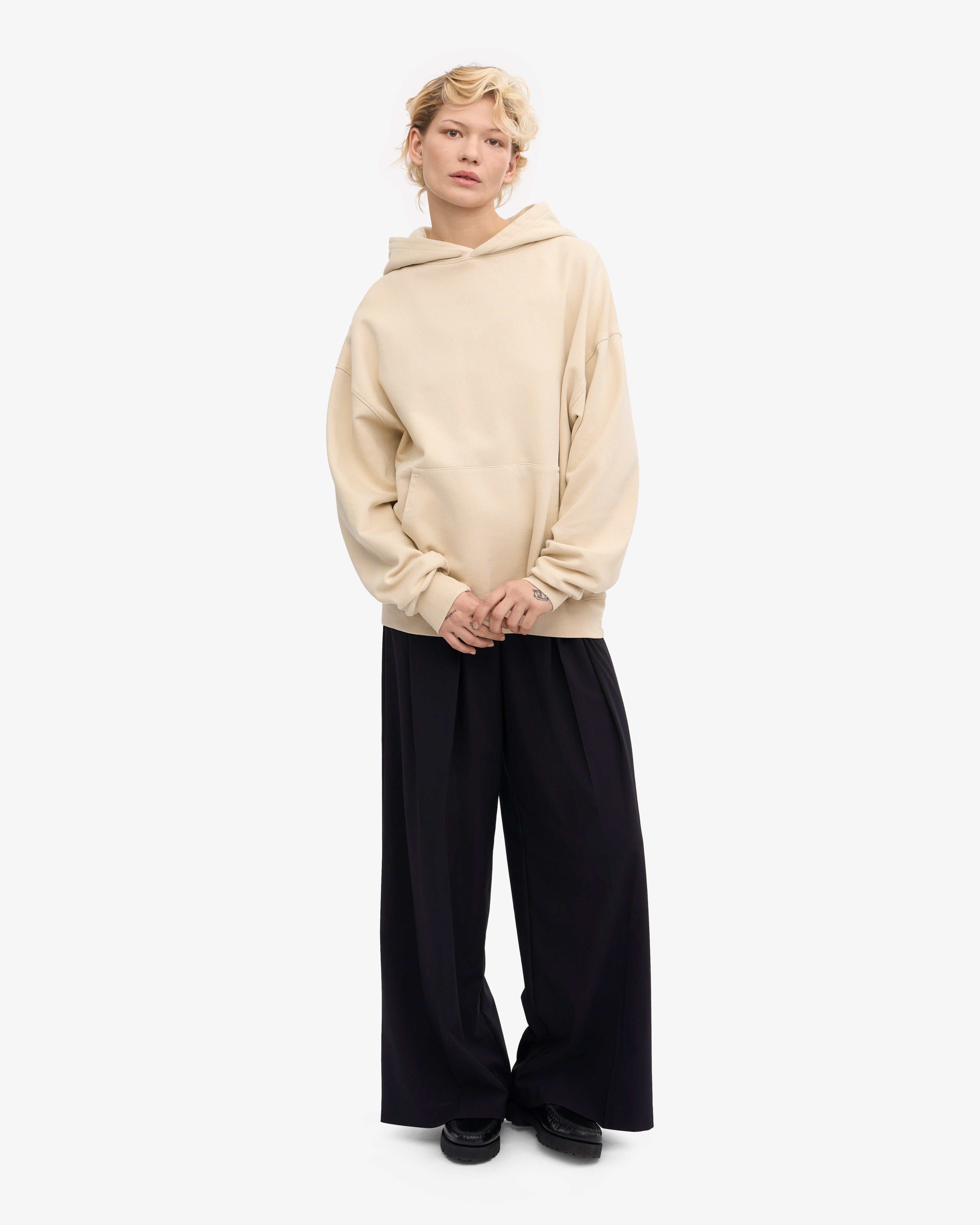 Organic Oversized Hood - Ivory White