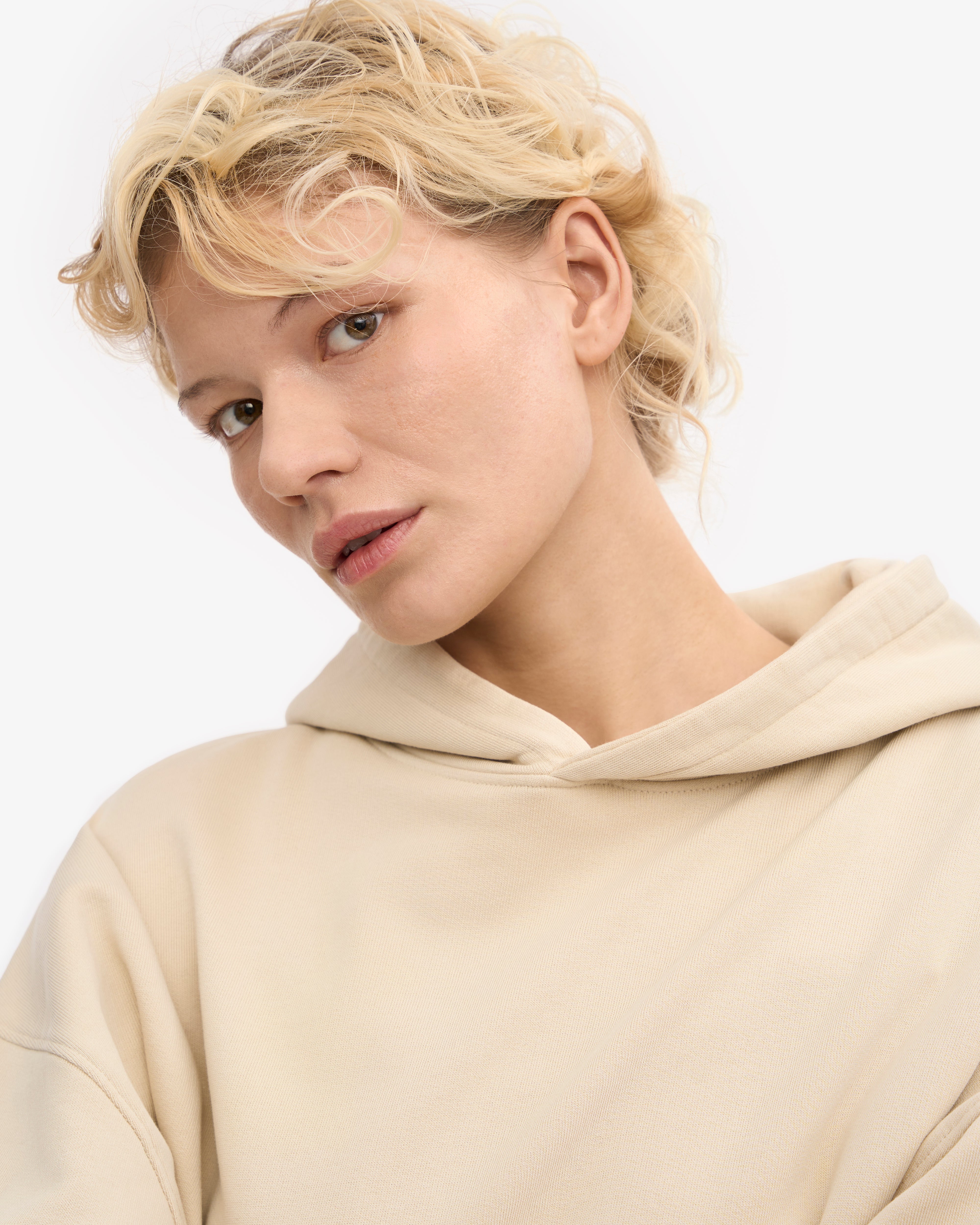 Organic Oversized Hood - Ivory White