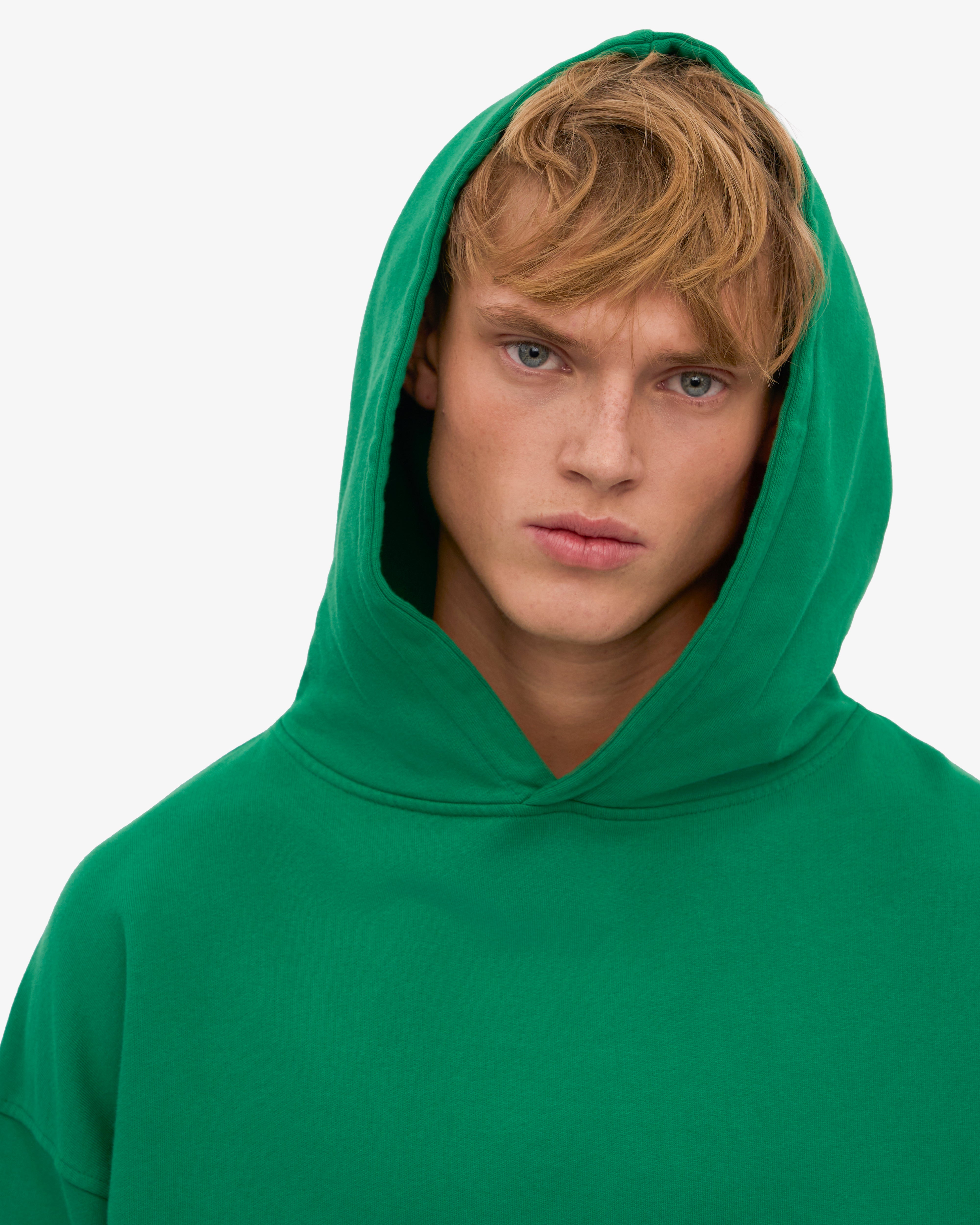 Organic Oversized Hood - Kelly Green