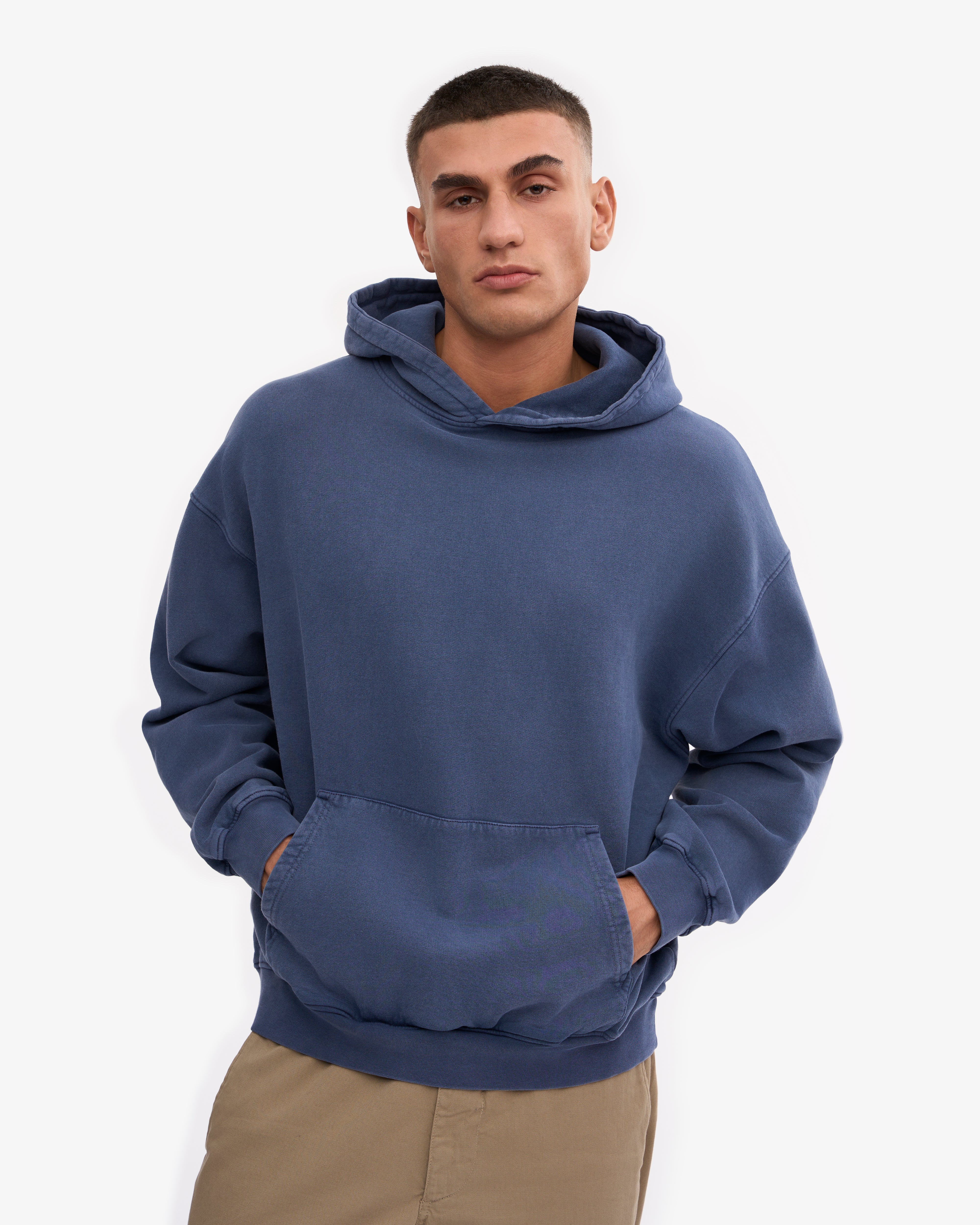 Organic Oversized Hood - Neptune Blue