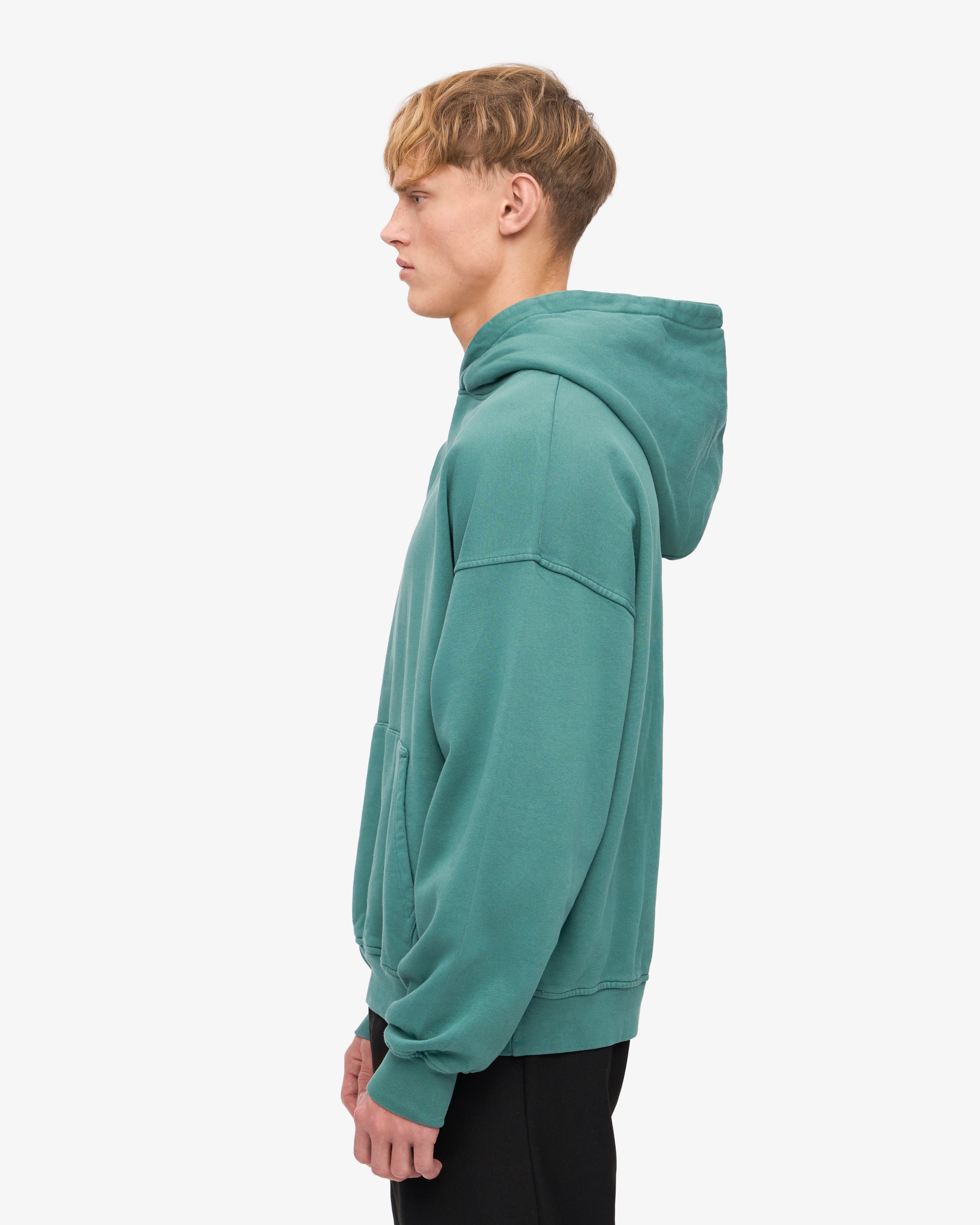 Organic Oversized Hood - Pine Green
