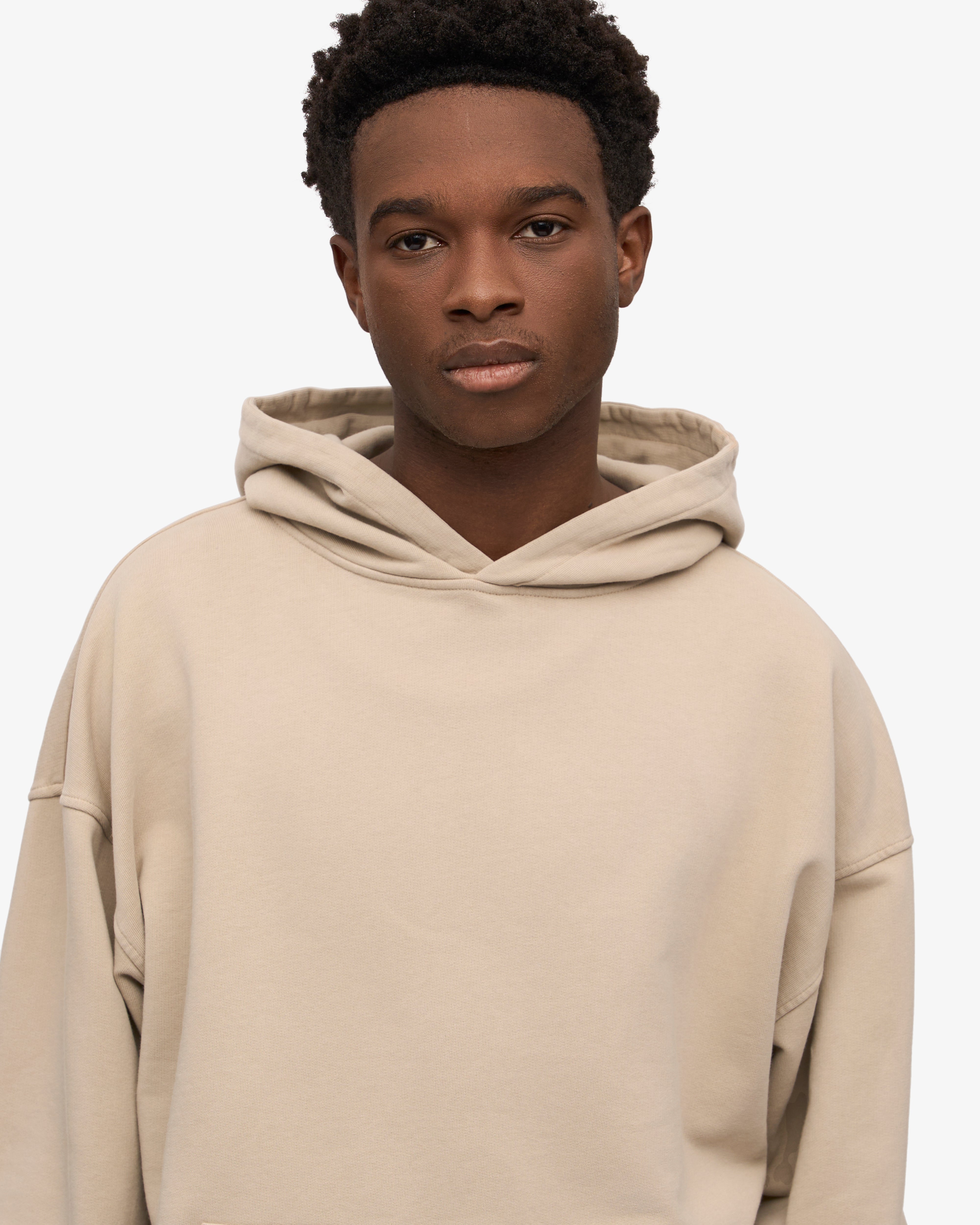 Organic Oversized Hood - Oyster Grey