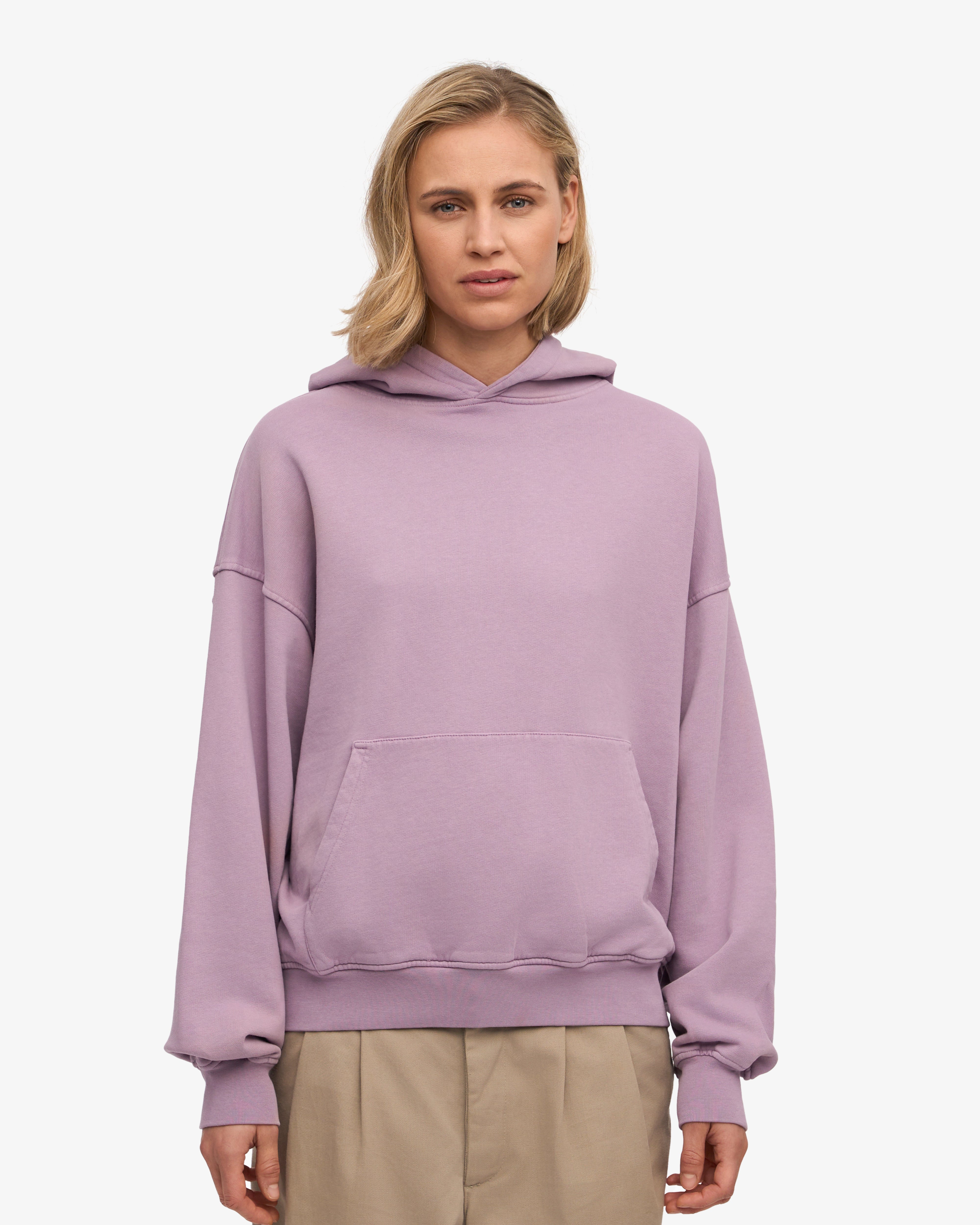 Organic Oversized Hood - Pearly Purple
