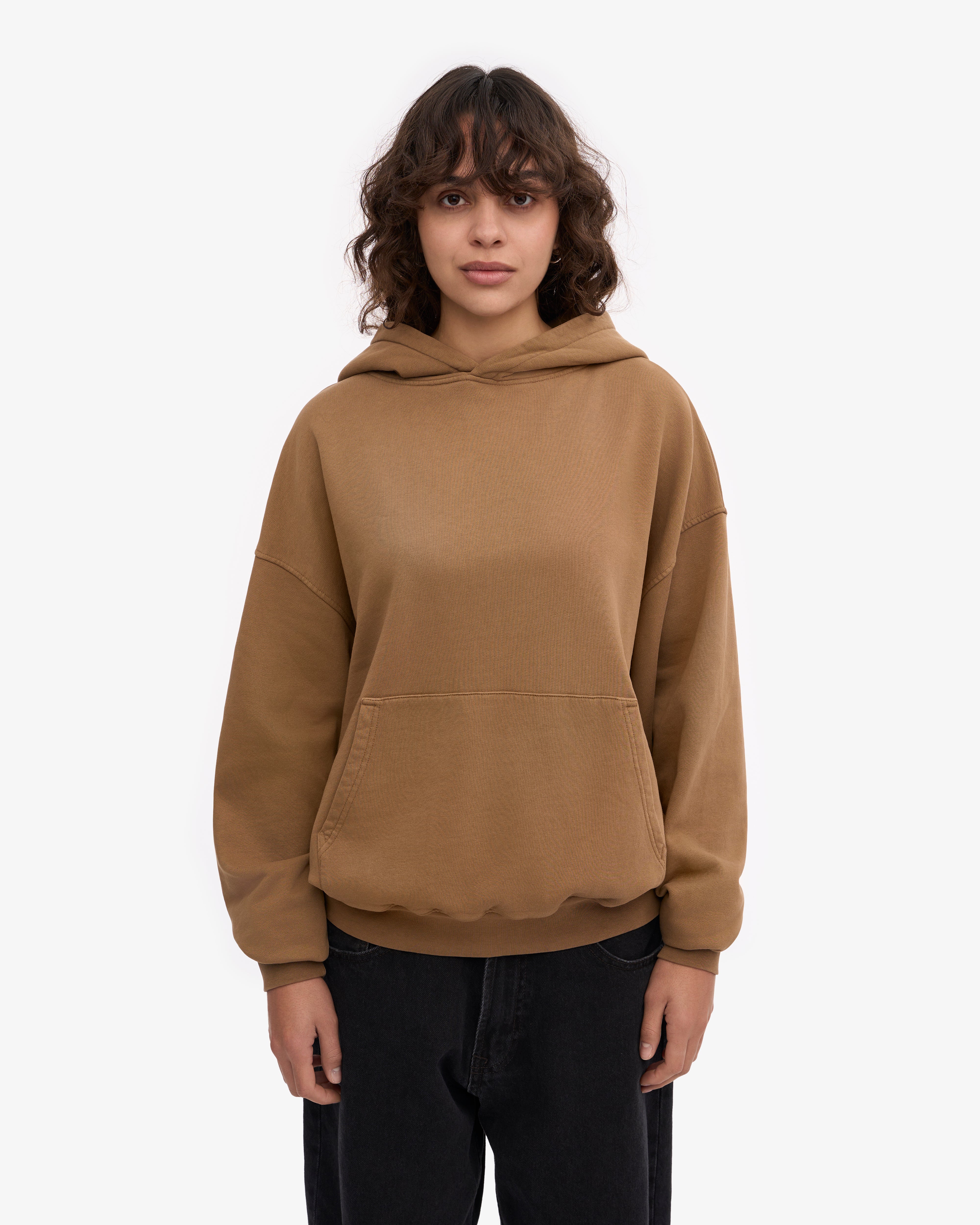 Organic Oversized Hood - Sahara Camel