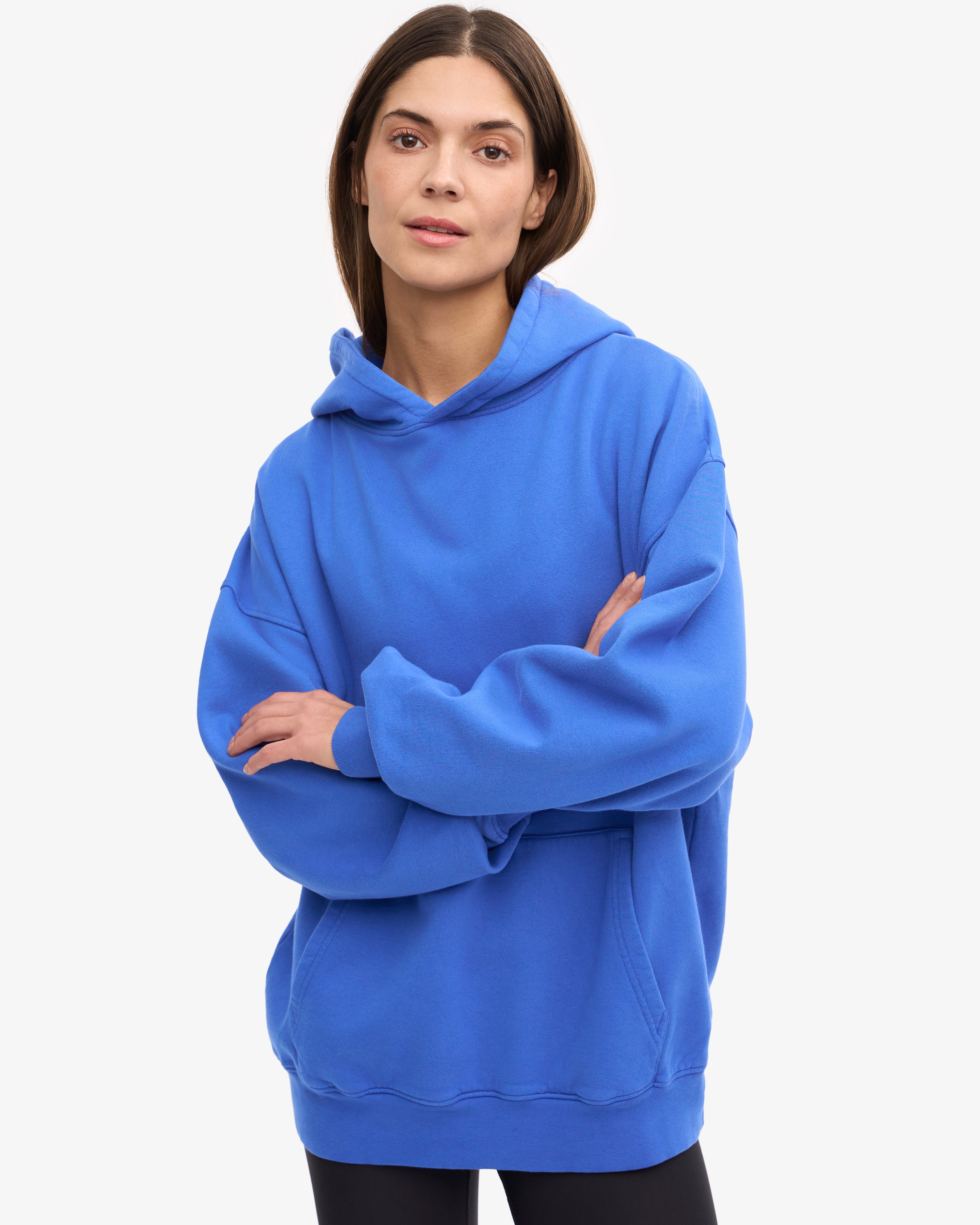Organic Oversized Hood - Sapphire Blue