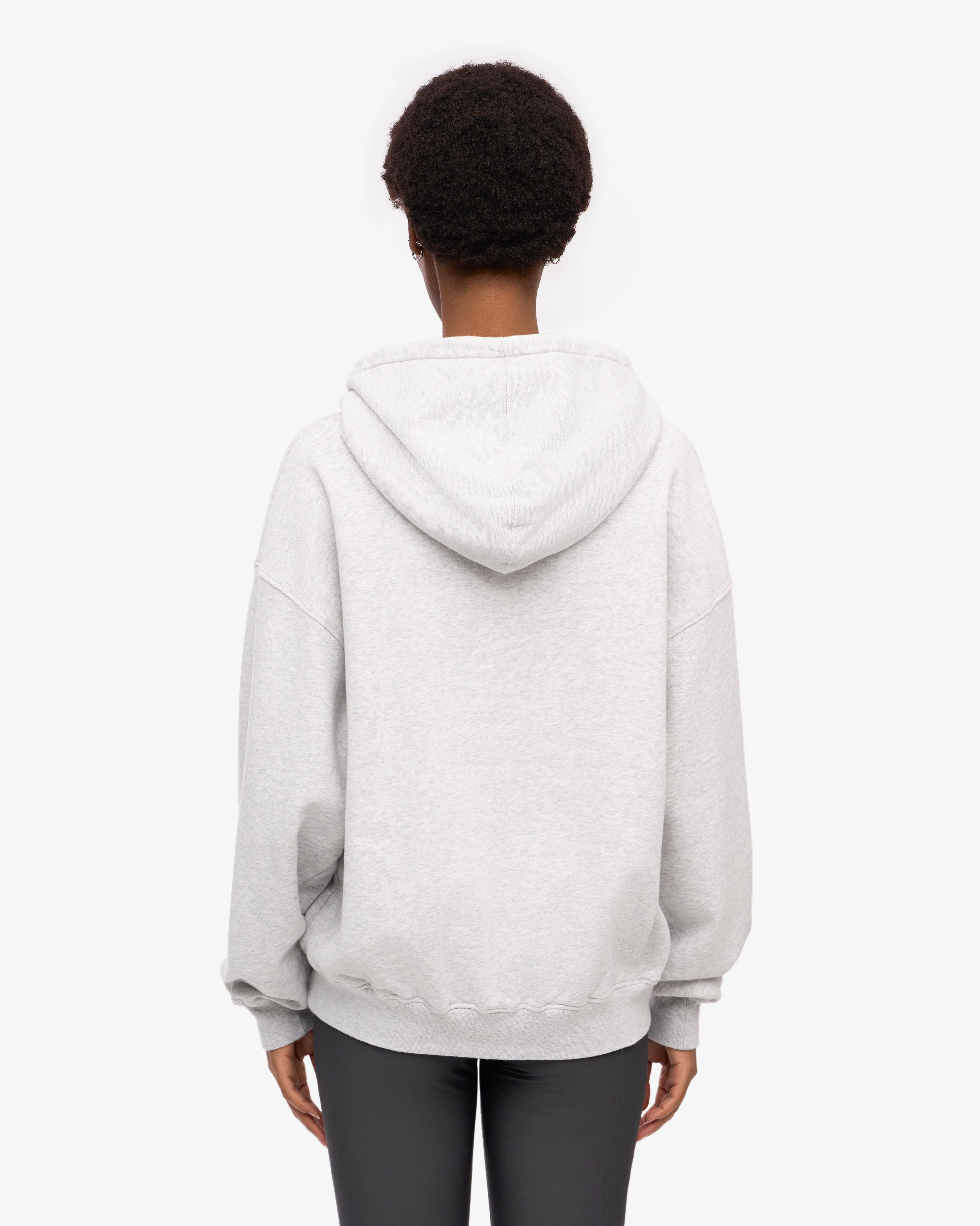 Organic Oversized Hood - Snow Melange
