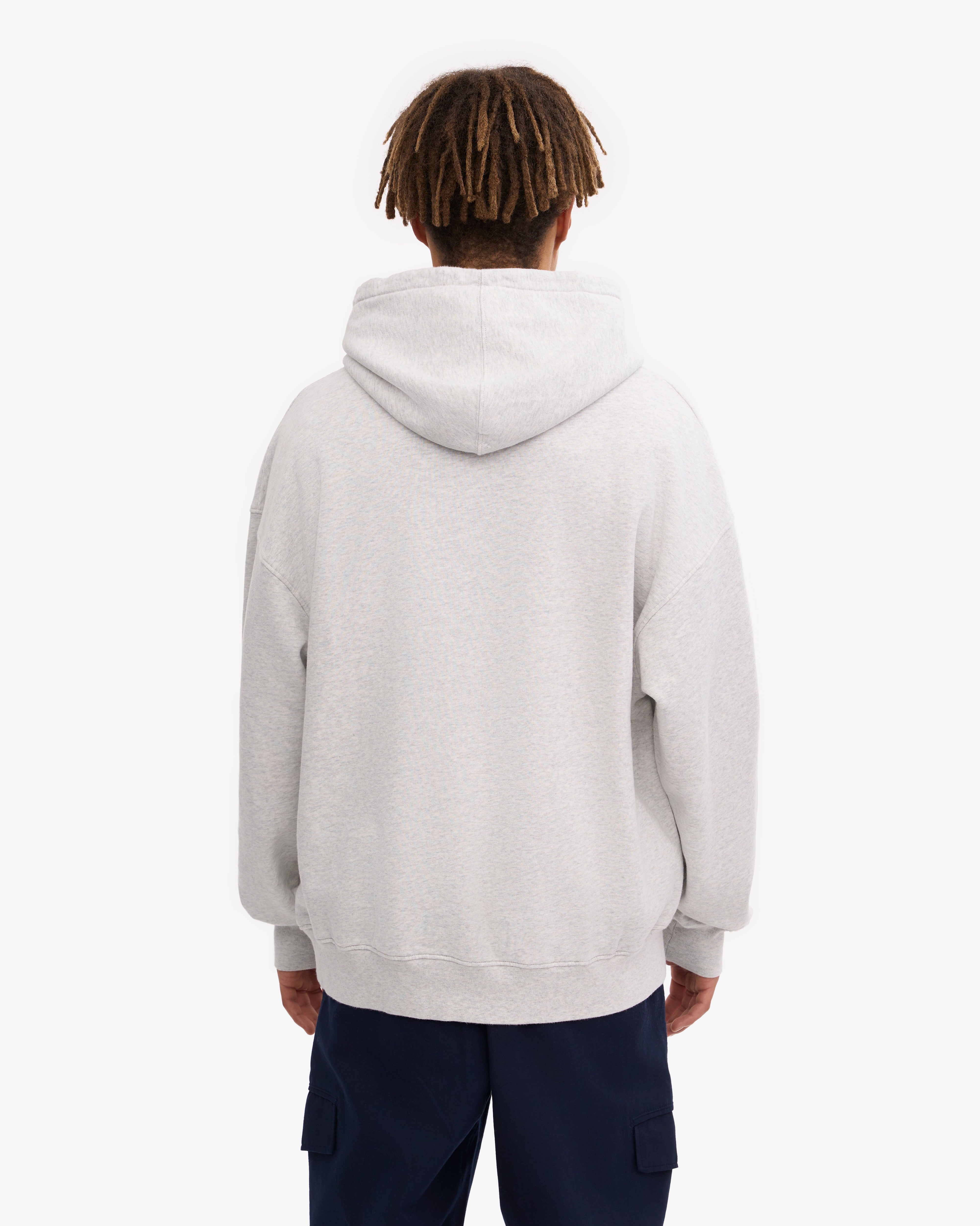 Organic Oversized Hood - Snow Melange