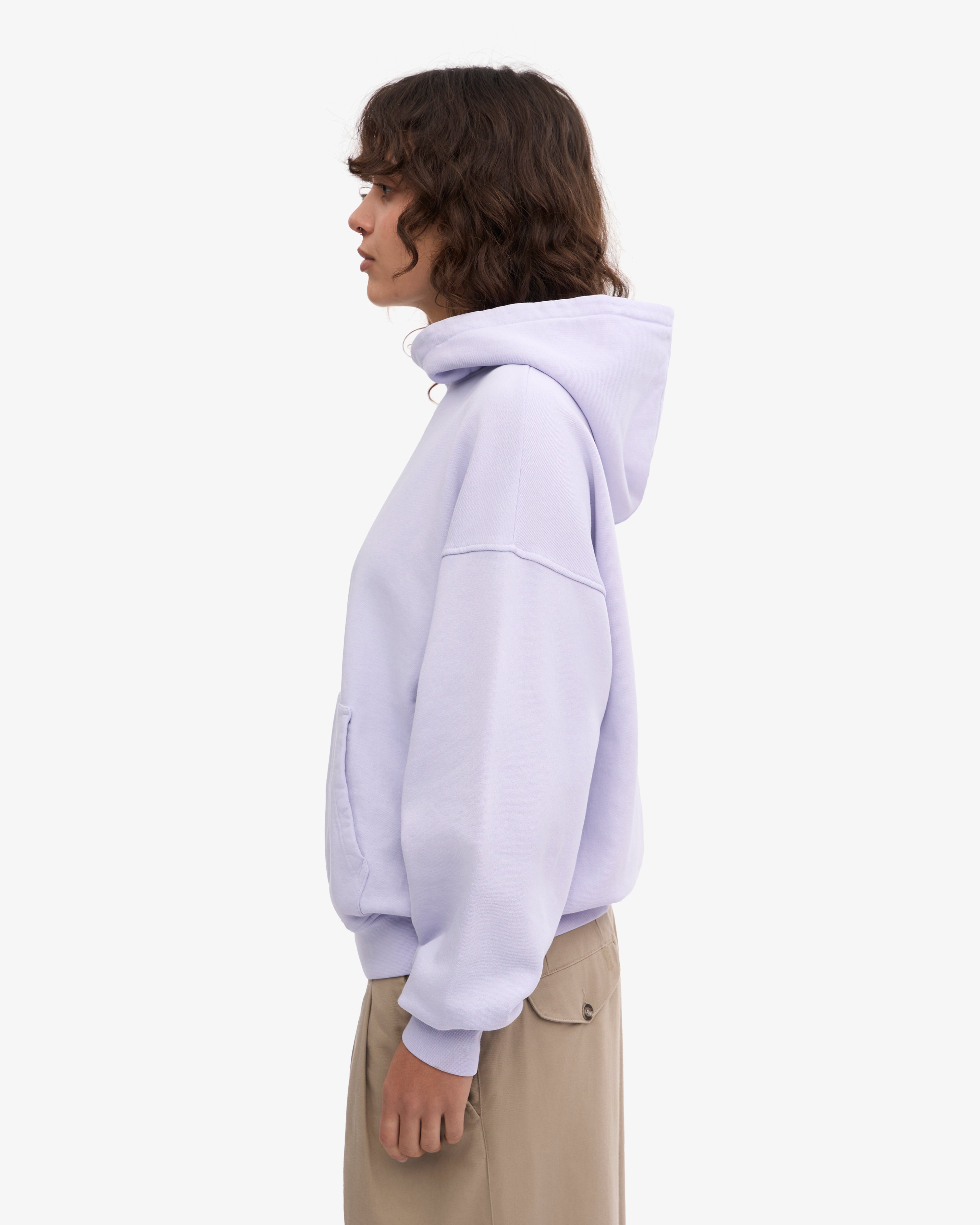 Organic Relaxed Hood Sweatsuit - Soft Lavender