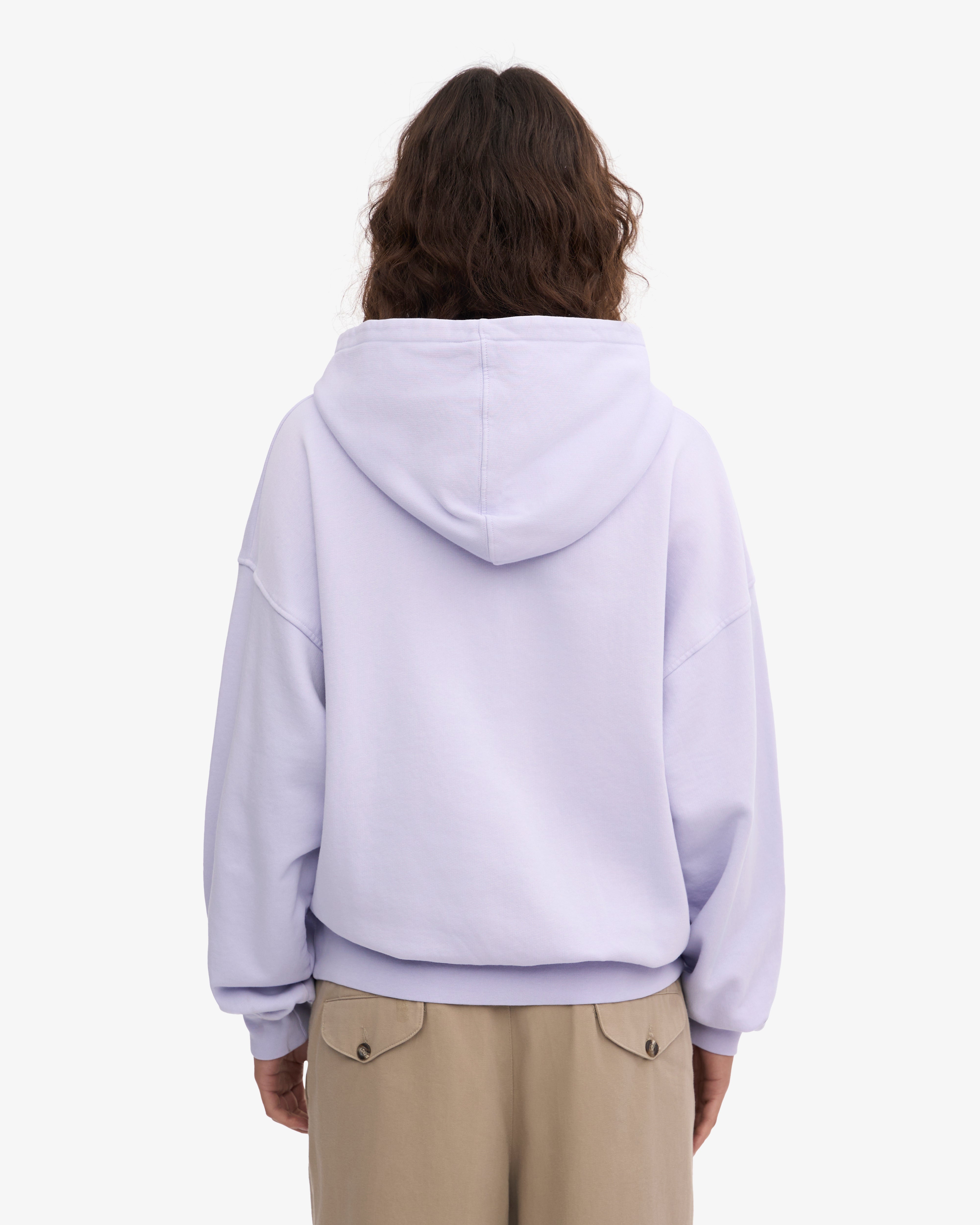 Organic Relaxed Hood Sweatsuit - Soft Lavender