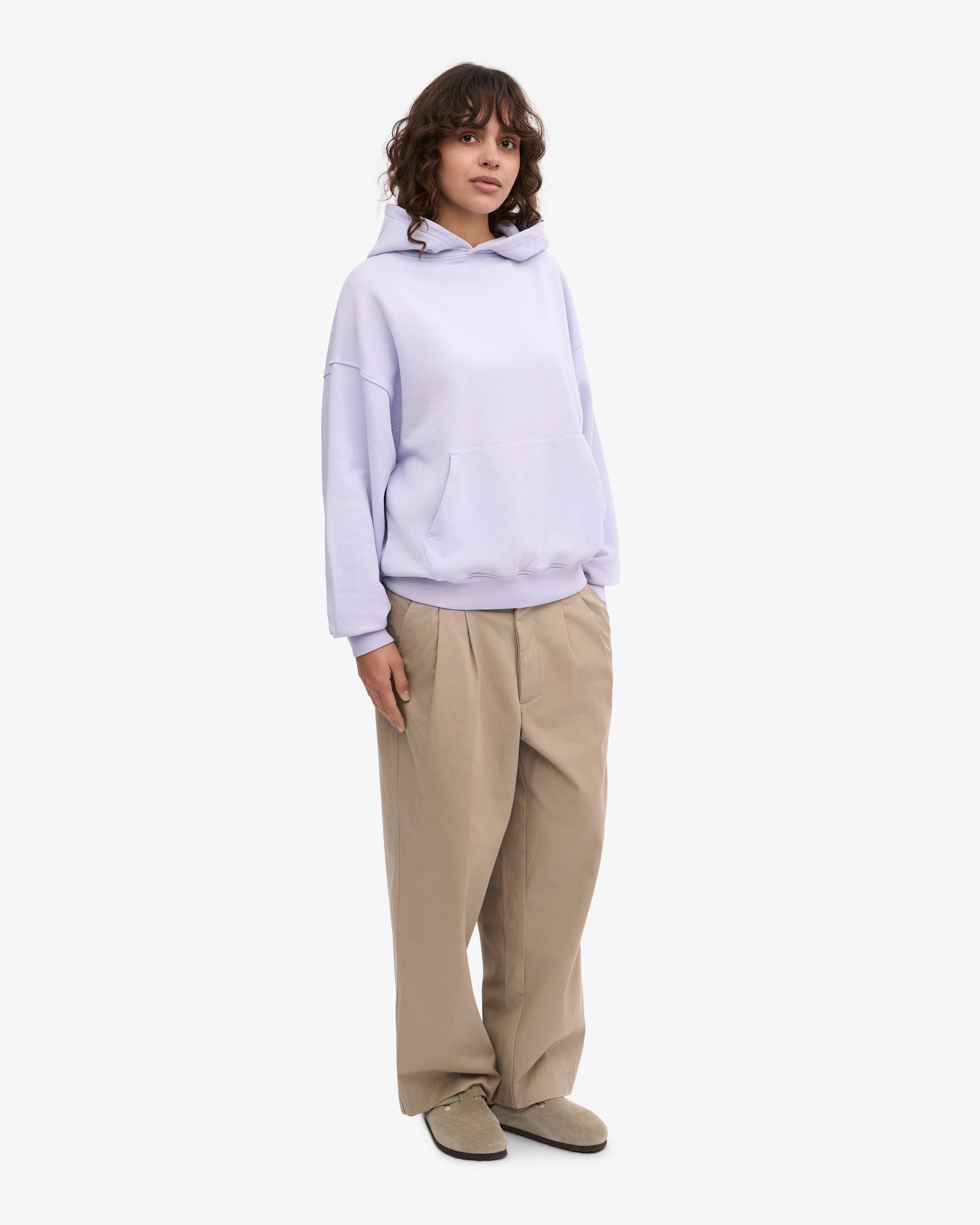 Organic Oversized Hood - Soft Lavender