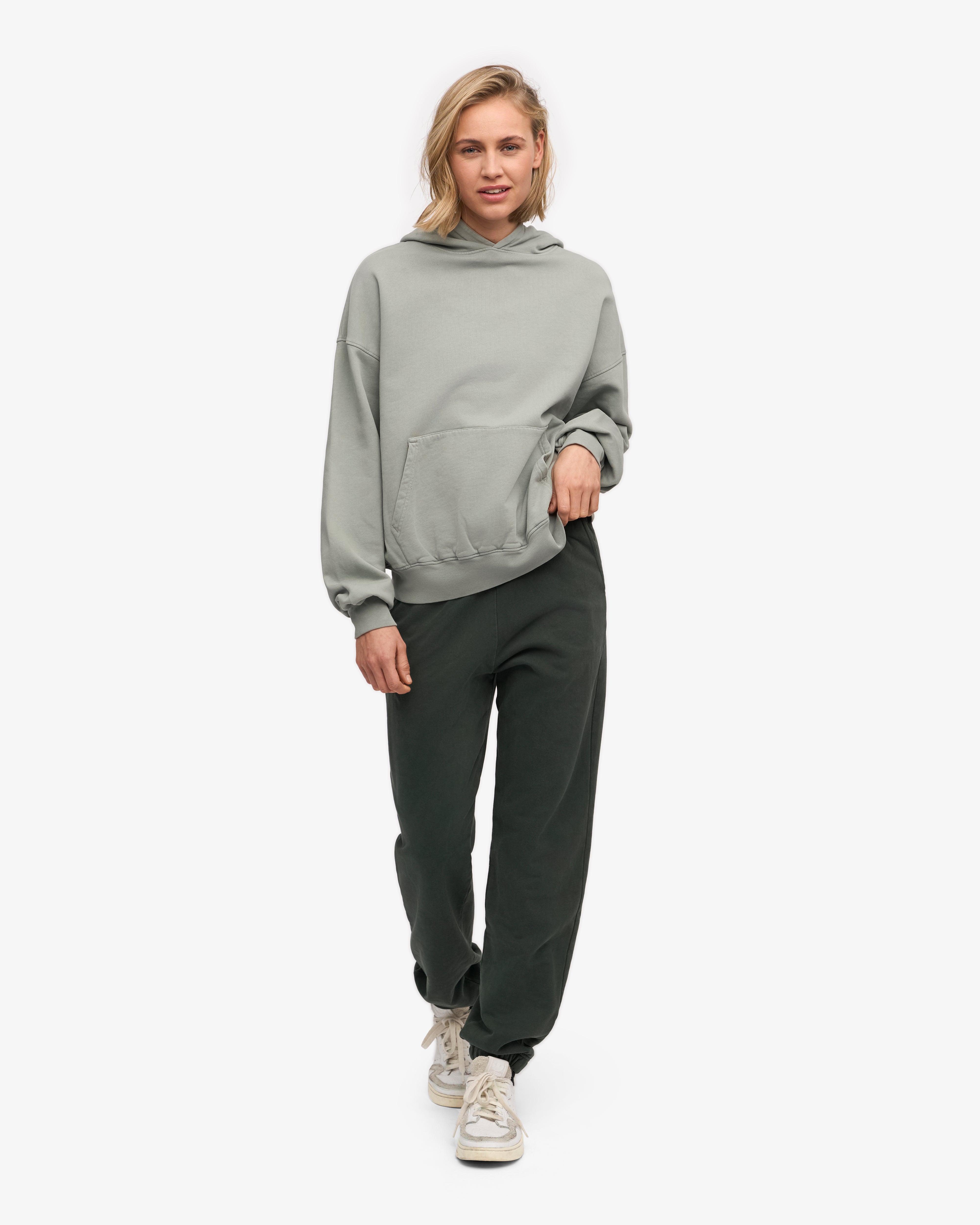 Organic Oversized Hood - Steel Blue