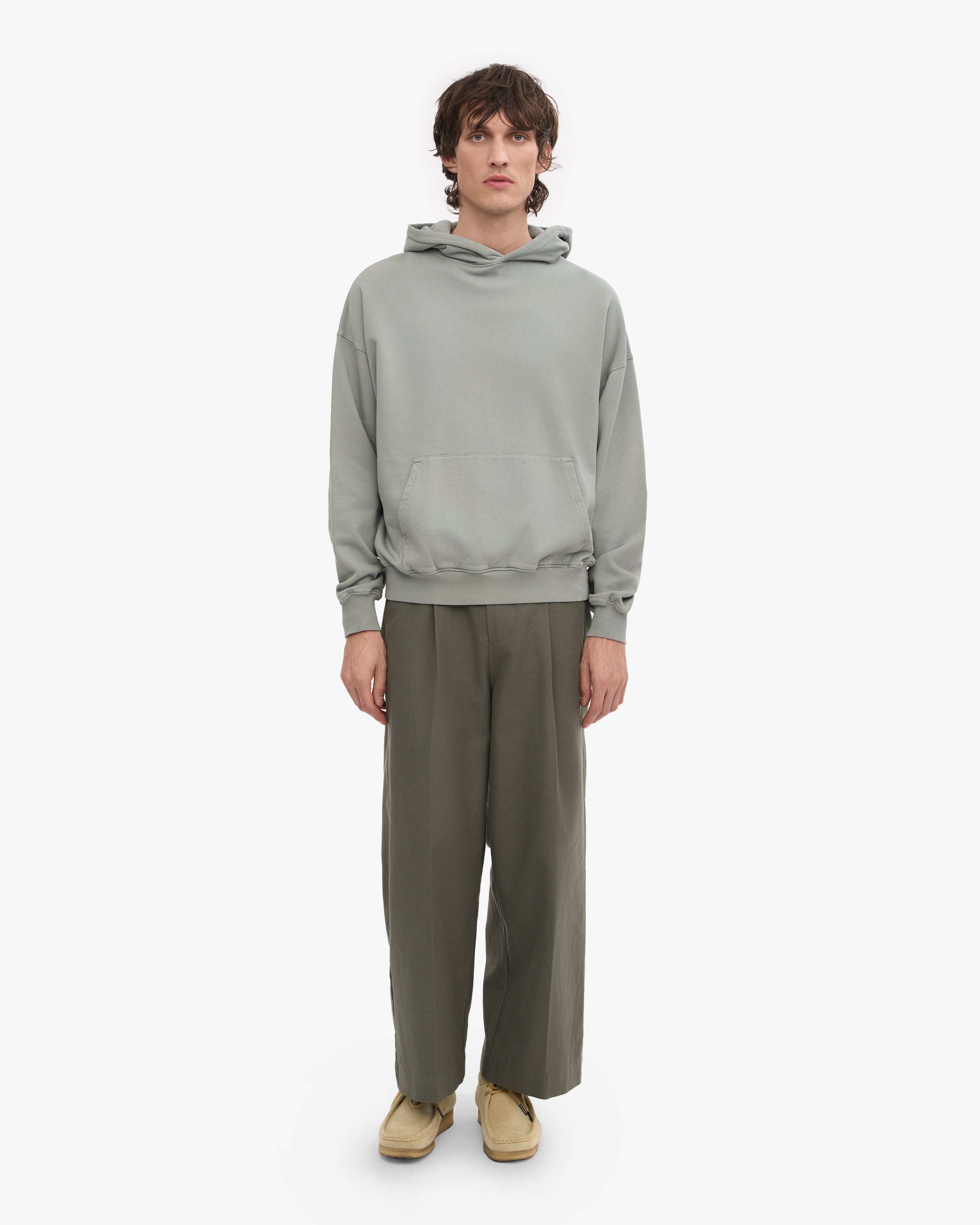 Organic Oversized Hood - Steel Blue