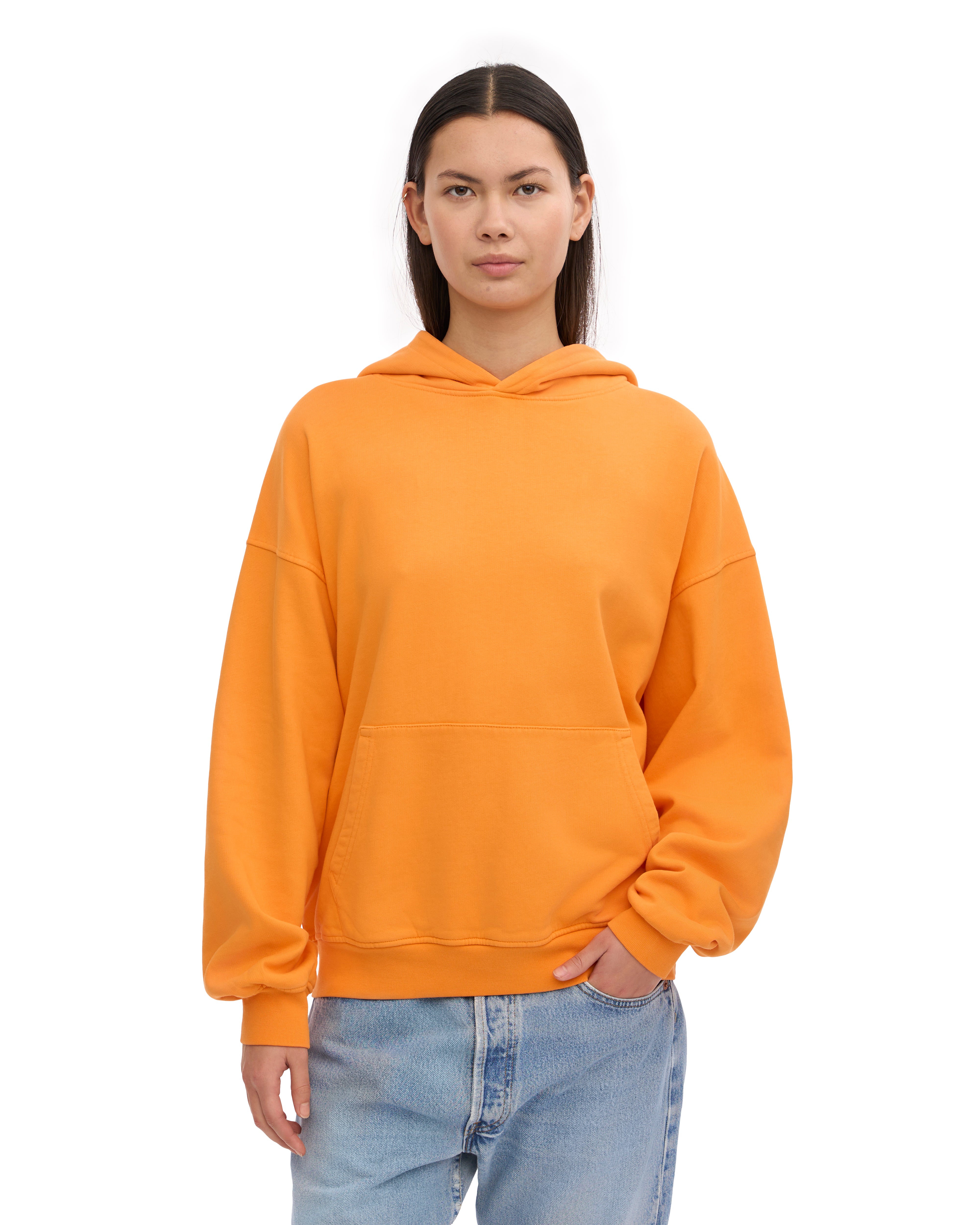 Organic Oversized Hood - Sunny Orange