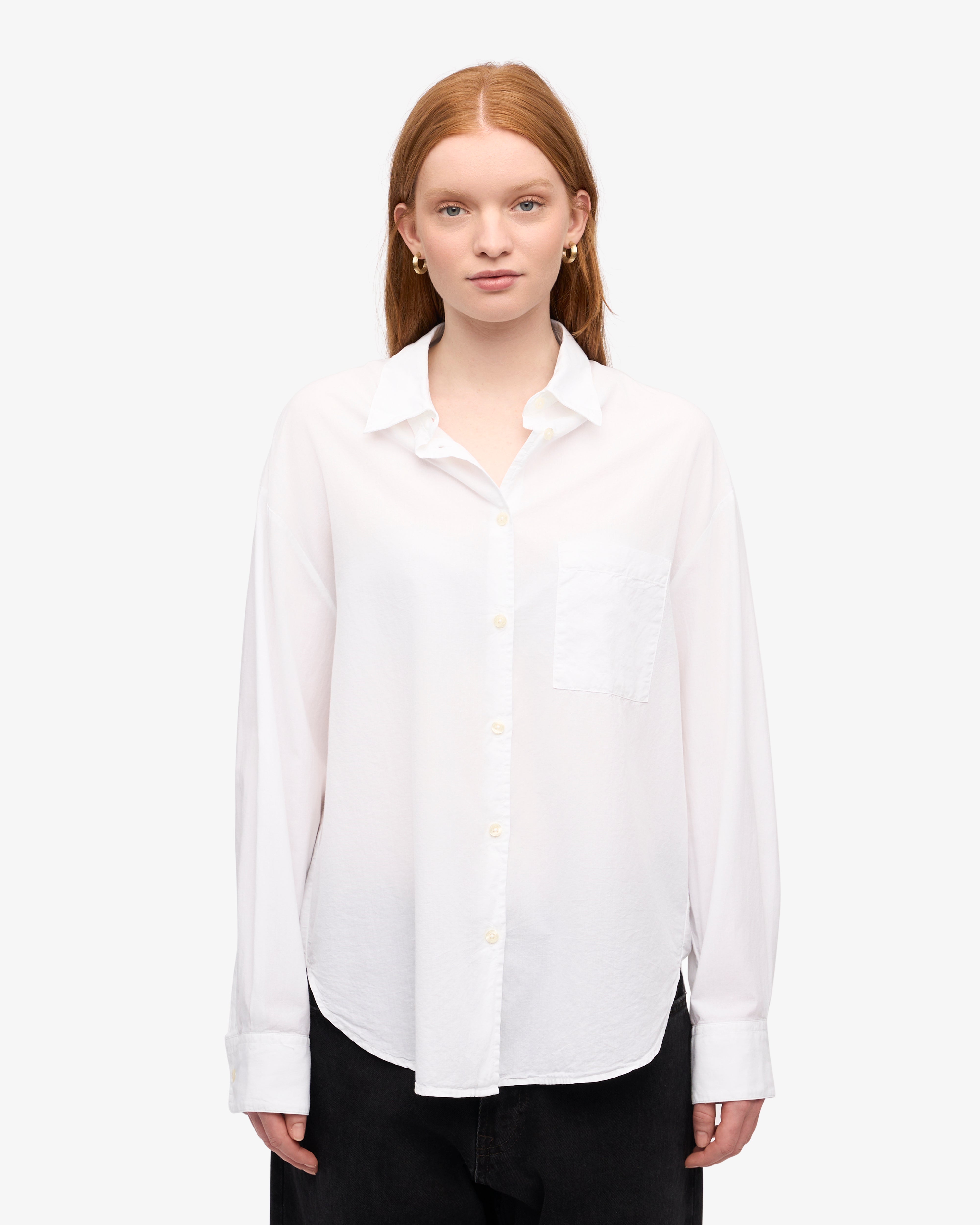 Organic Oversized Shirt - Optical White