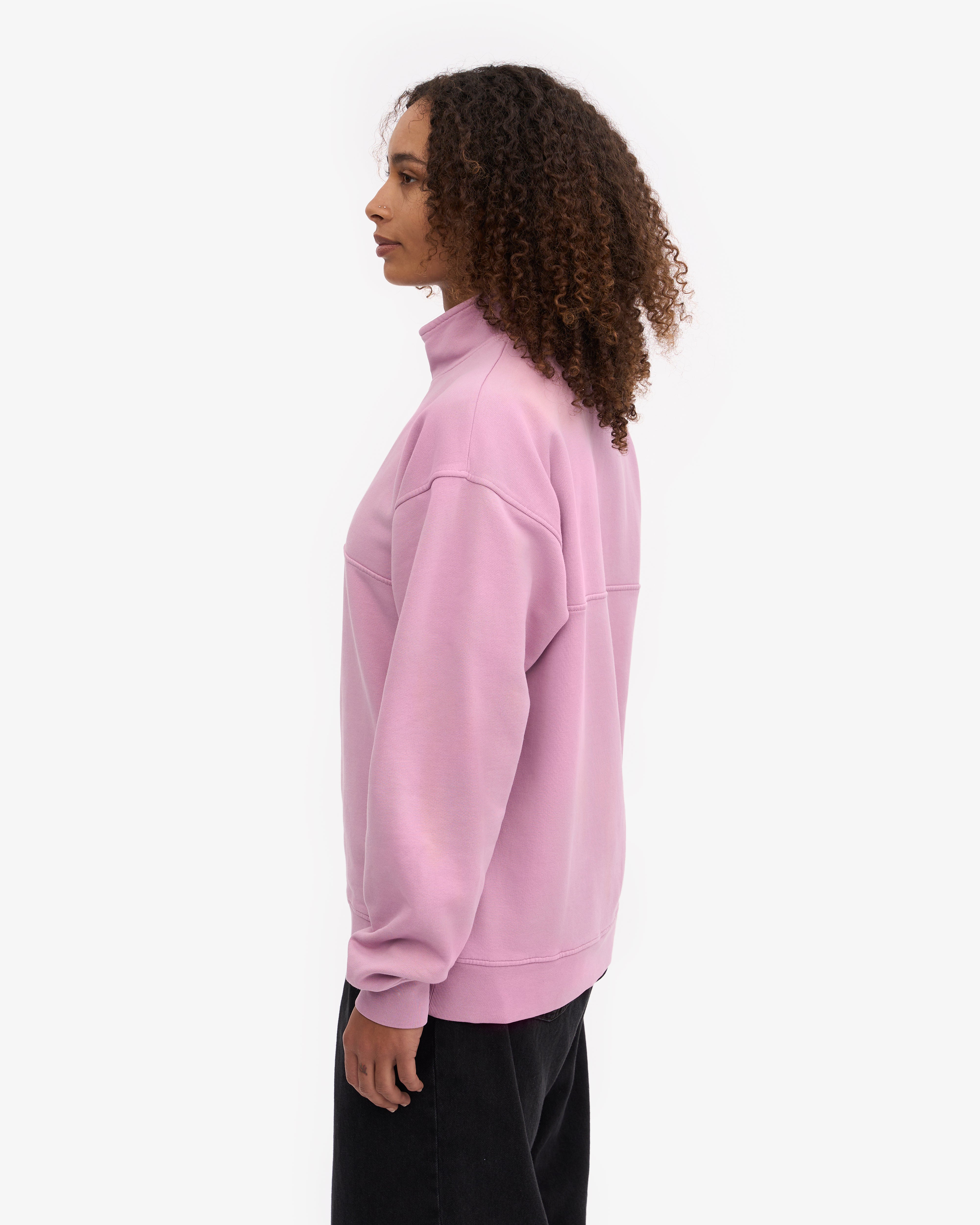 Organic Quarter Zip - Cherry Blossom