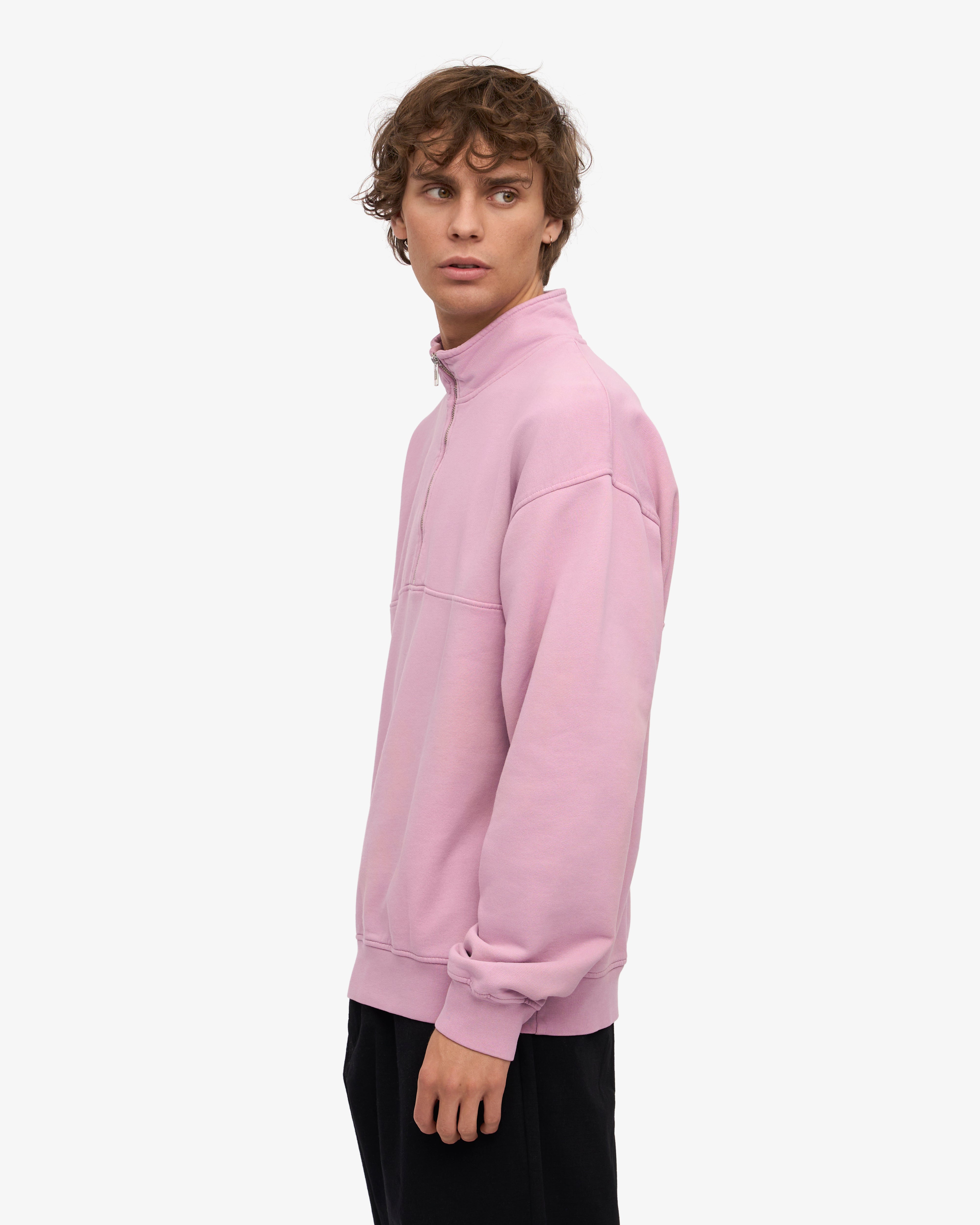 Organic Quarter Zip - Cherry Blossom