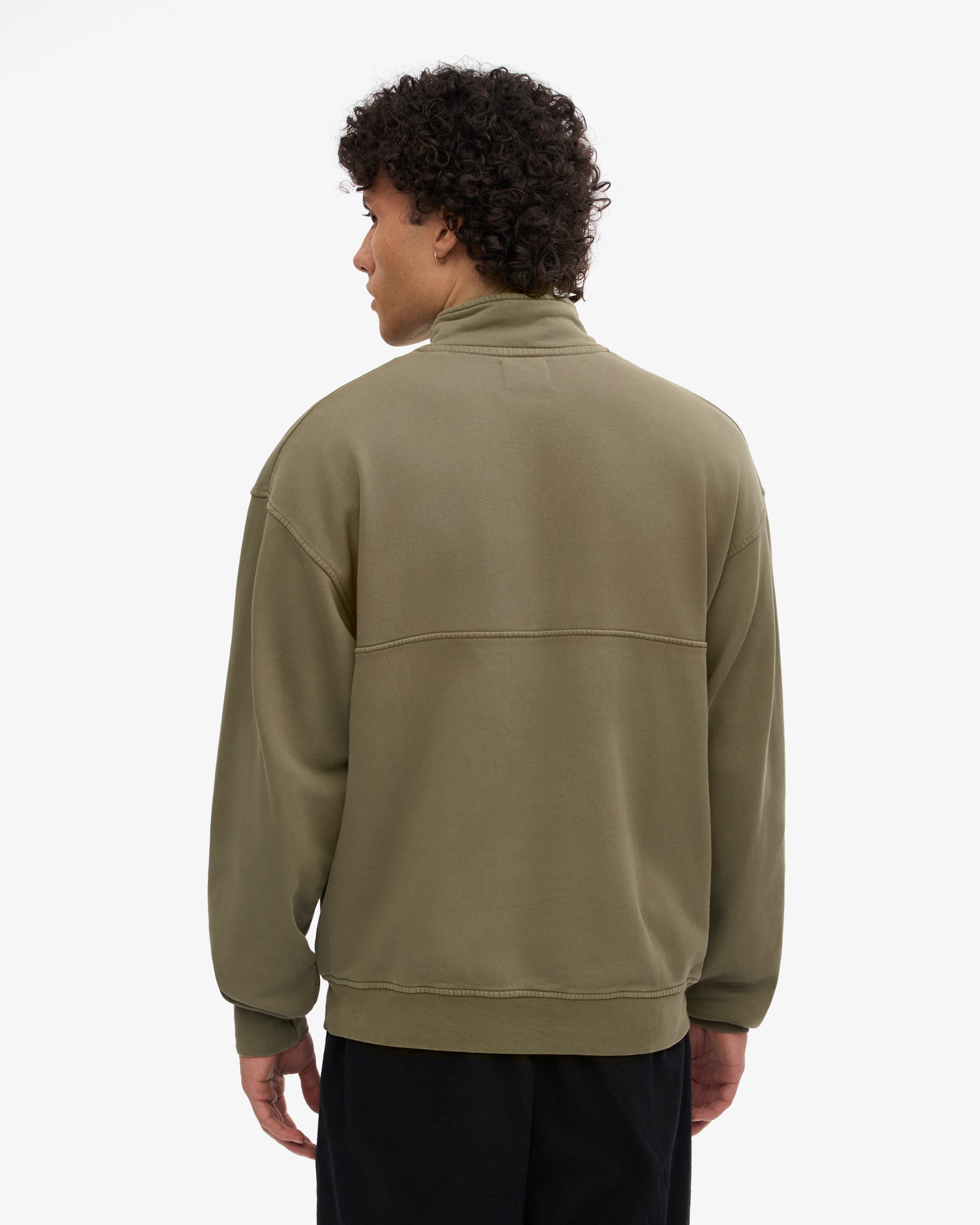 Organic Quarter Zip - Dusty Olive
