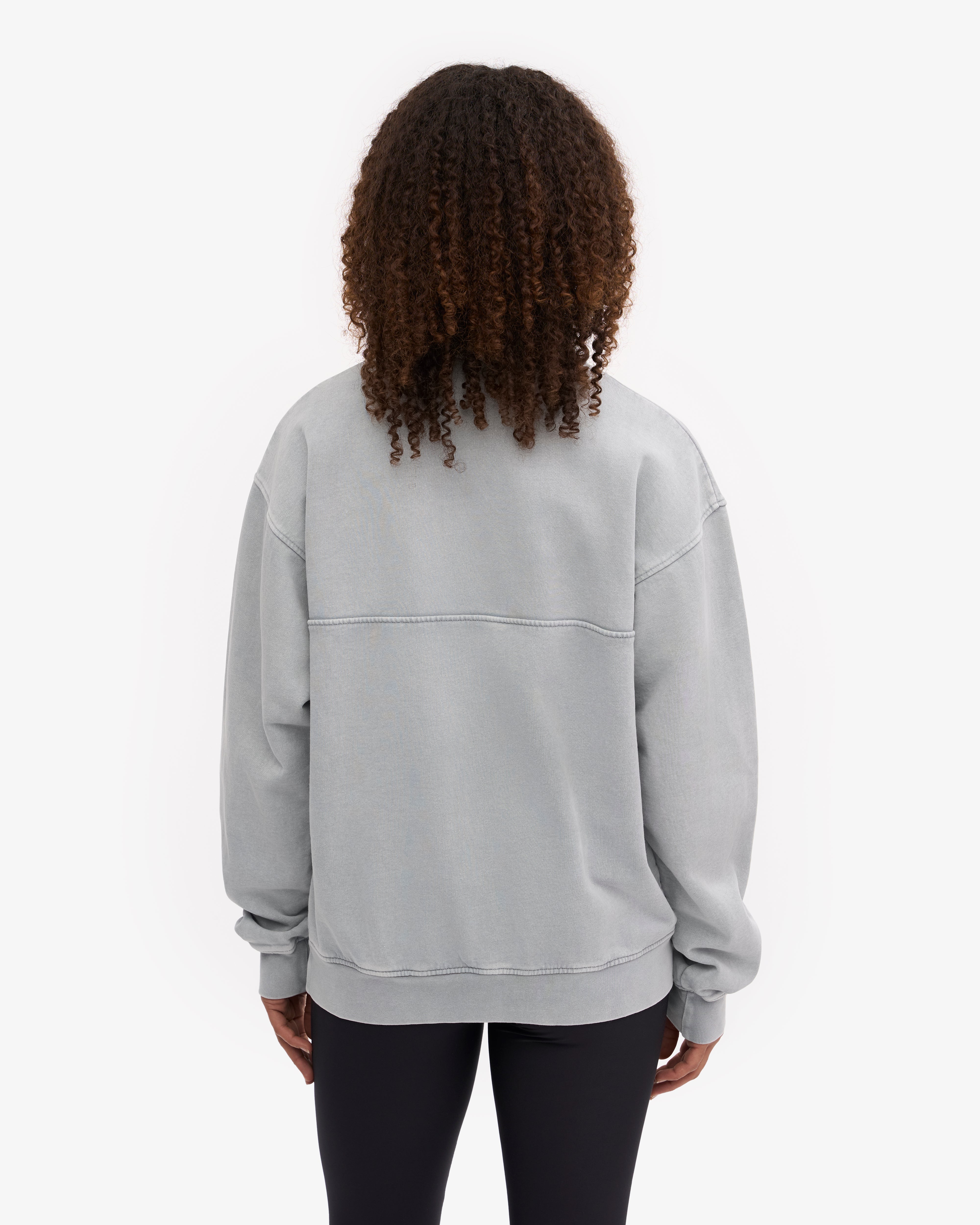 Organic Quarter Zip - Faded Grey